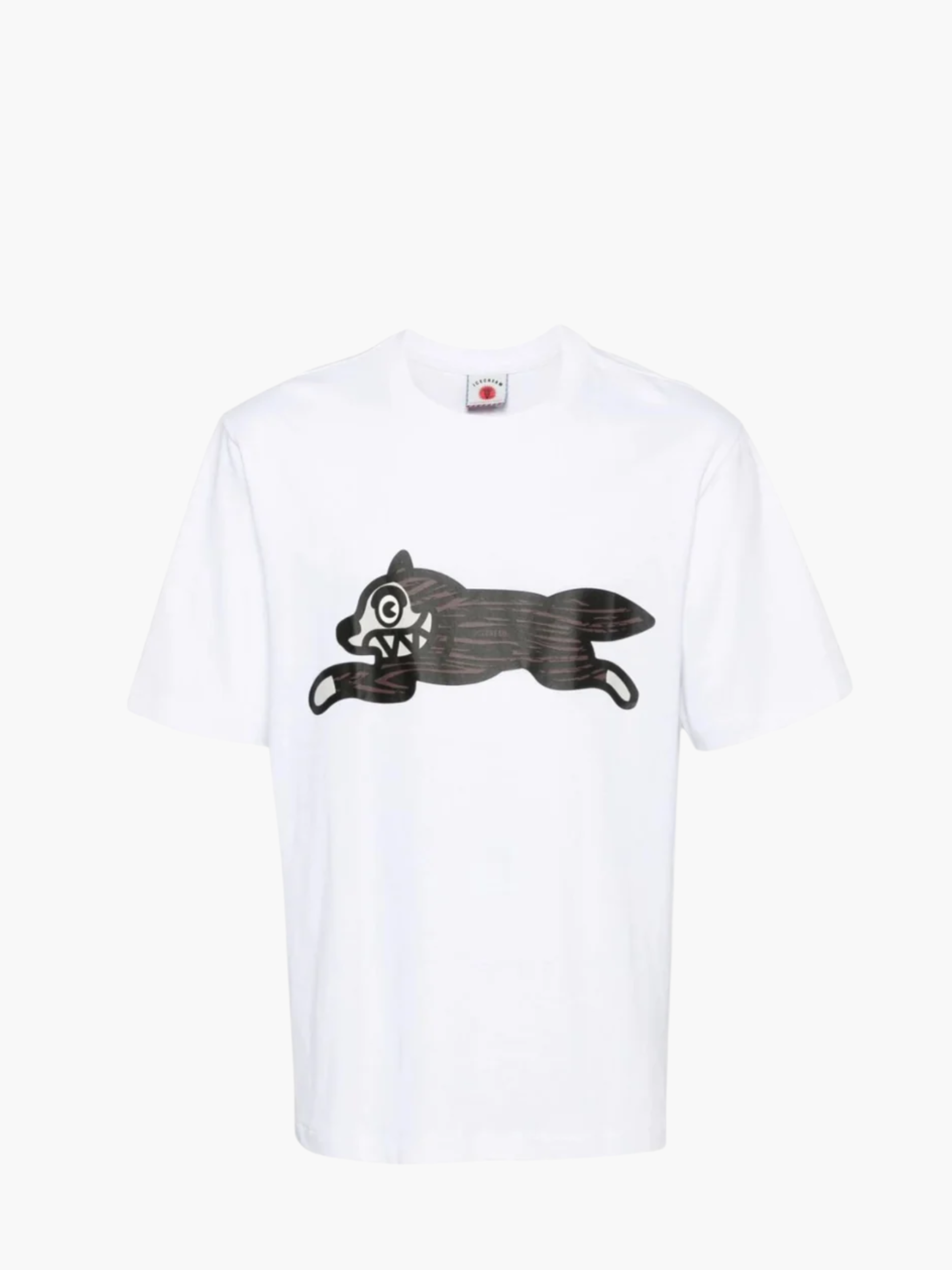 Ice-Cream T-Shirt Running Dog White