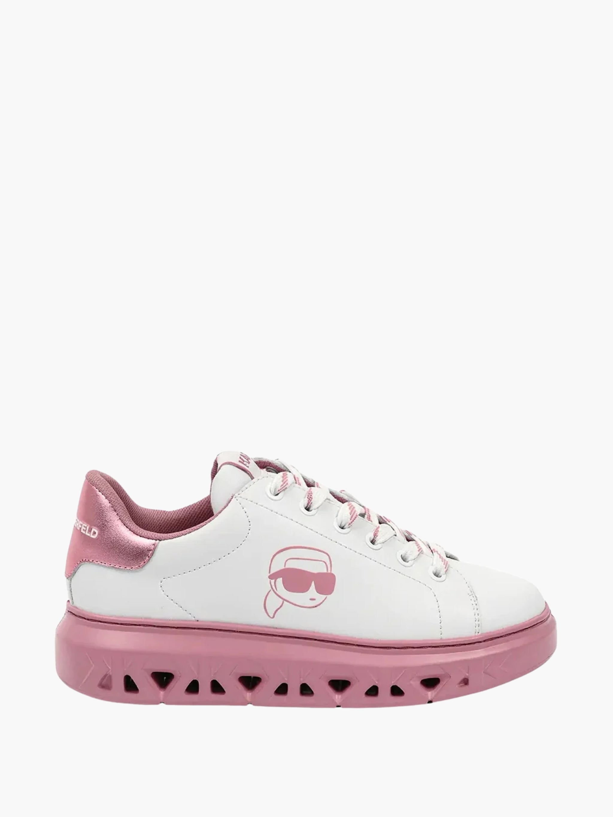 Karl Lagerfeld Sneaker Kll337 Ladies Kapri Kite Nft White-Pink