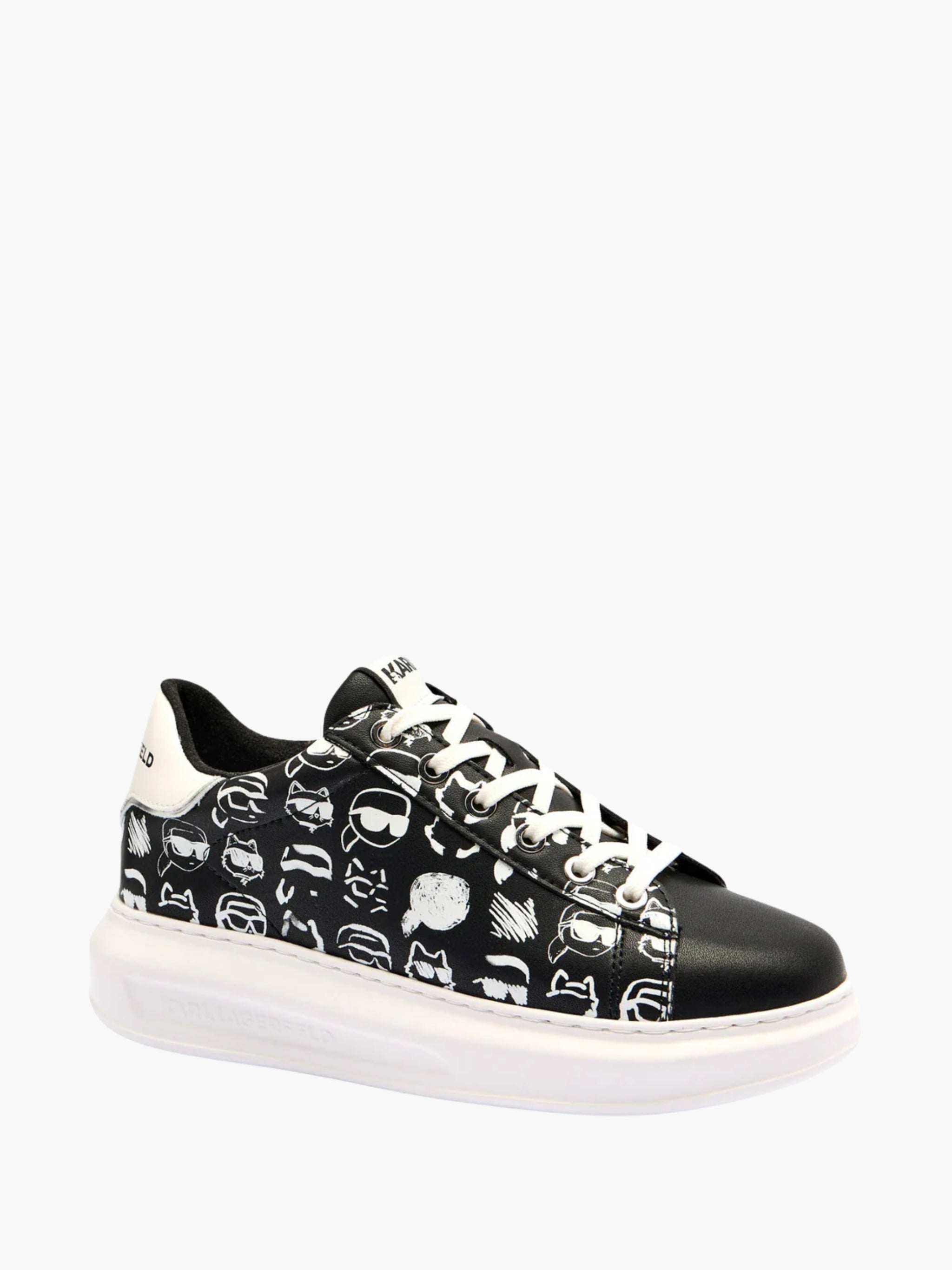 Karl Lagerfeld Sneaker Kl551 Twin Nft Graffiti Black-White