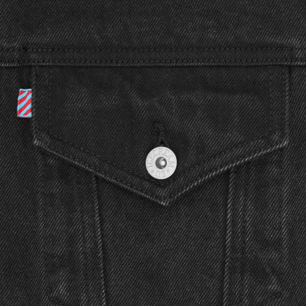 Ice Cream Denim Jacket Trucker Black