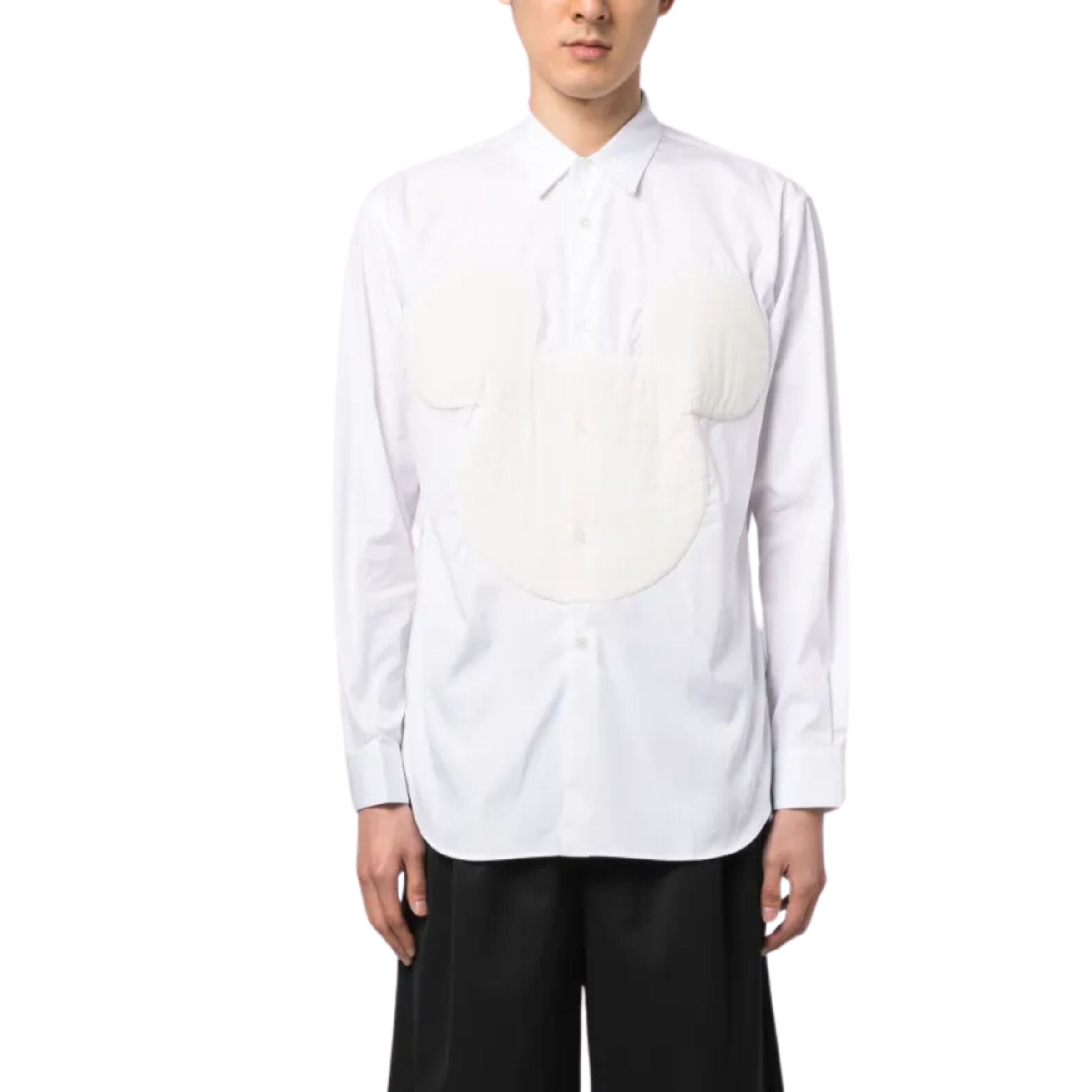 Comme Des Garcons Shirt Pattern White
