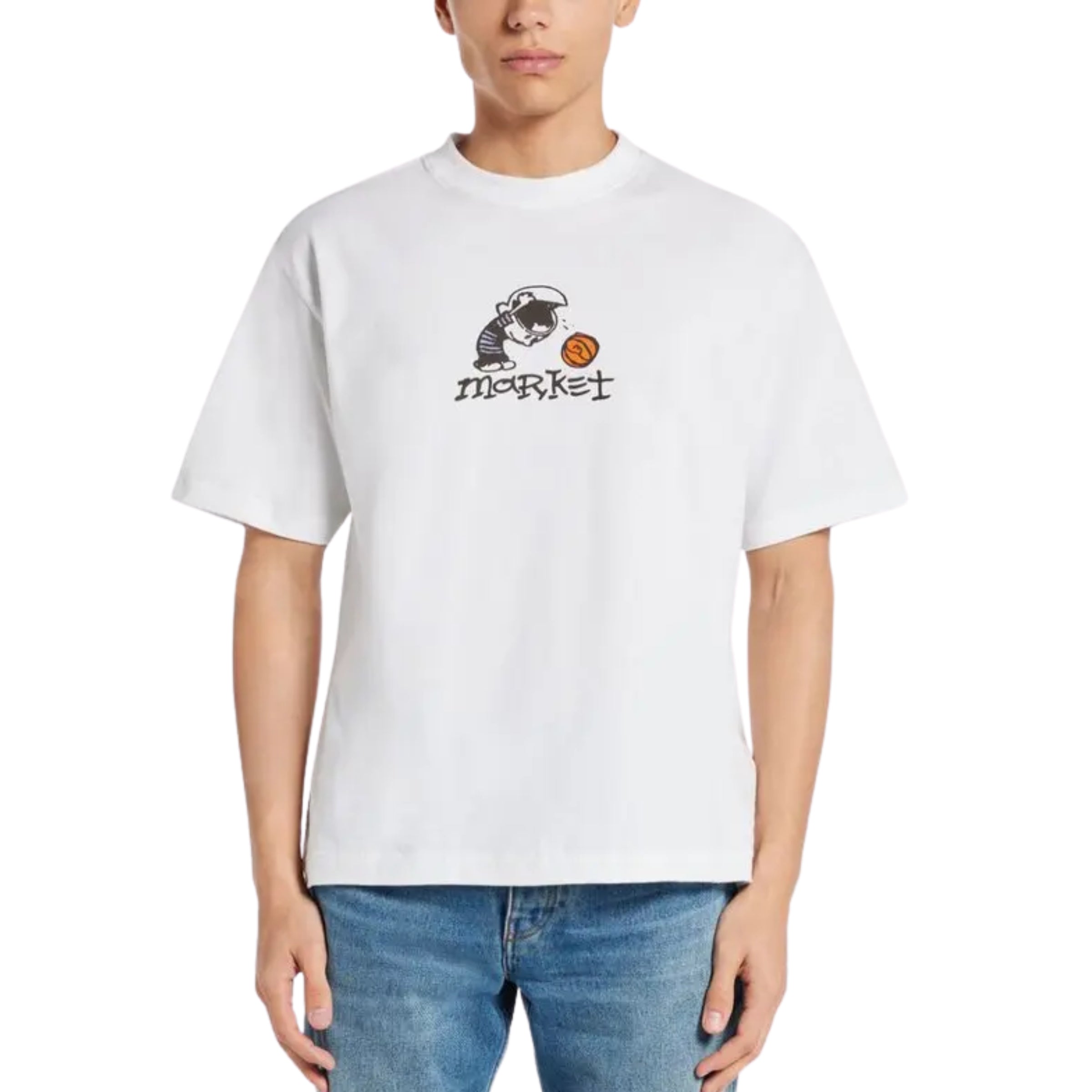 Market T-Shirt Business As Usual White