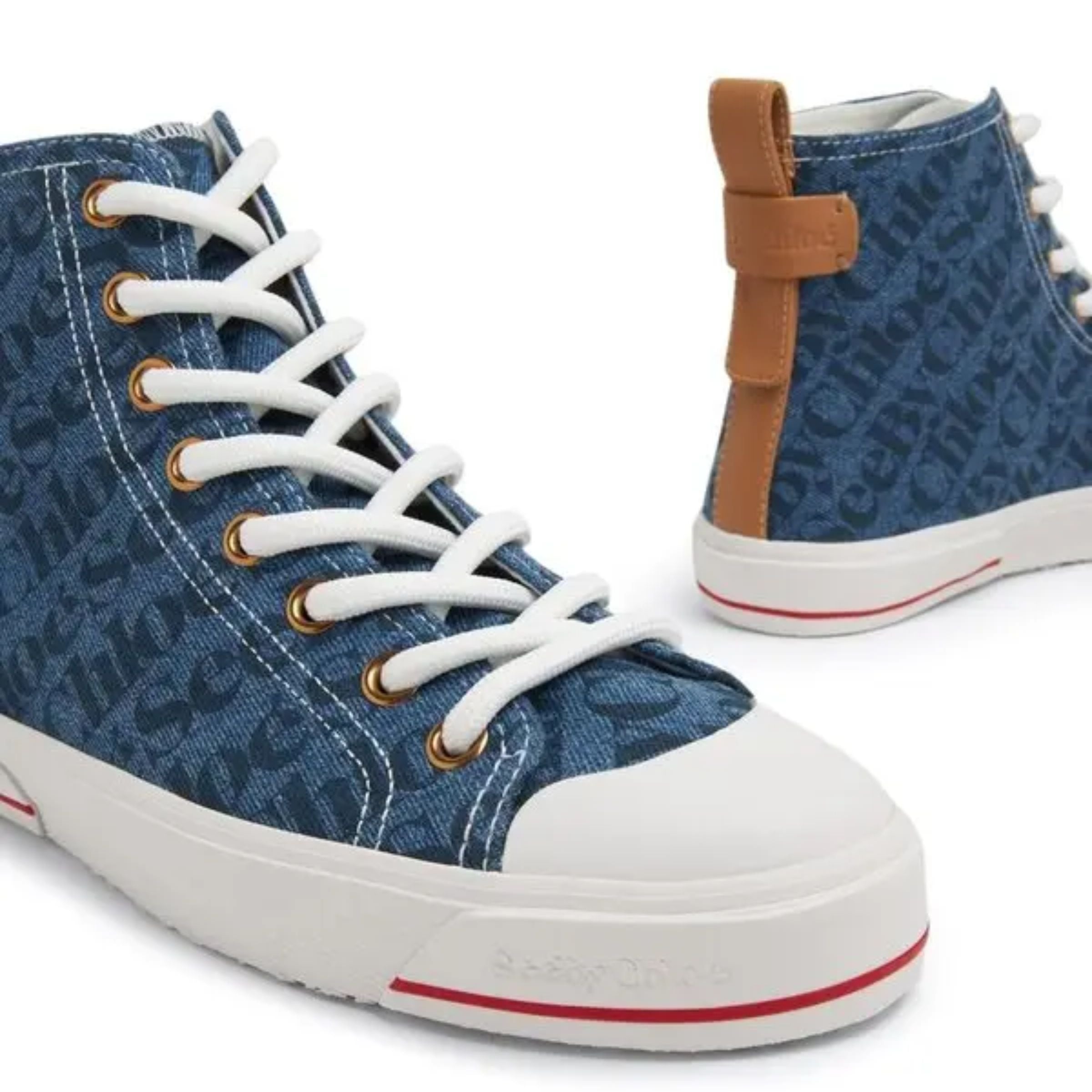 Seee By Chloe Sneaker Fabric Logo Blue