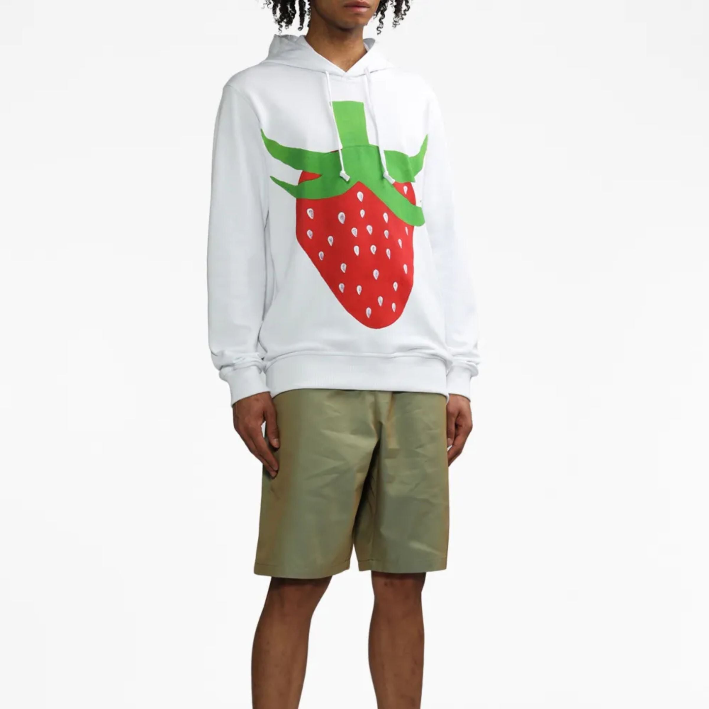 Comme Des Garcons Sweater Strawberry White