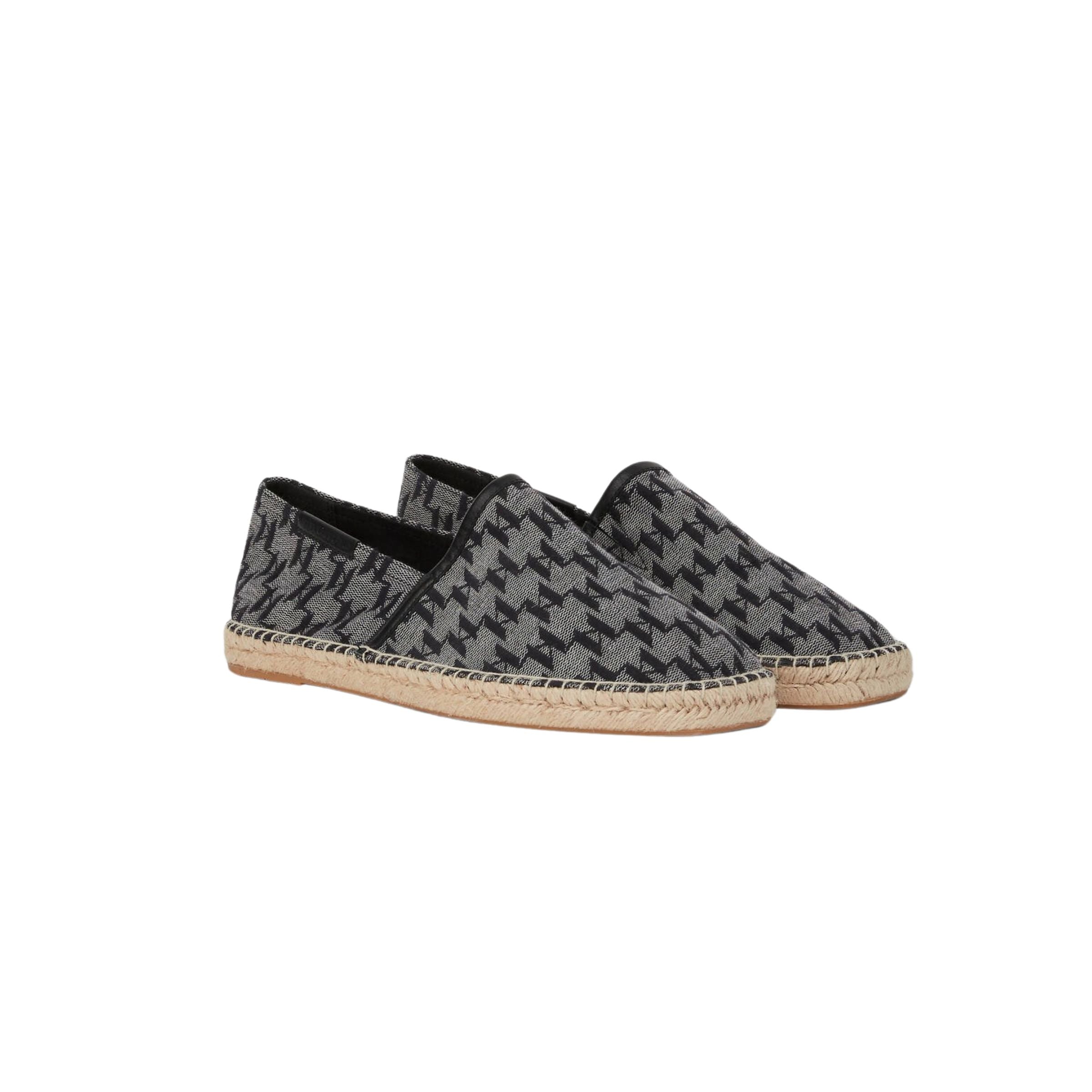 Karl Lagerfeld Sneaker Espadrille Allover Black-Grey