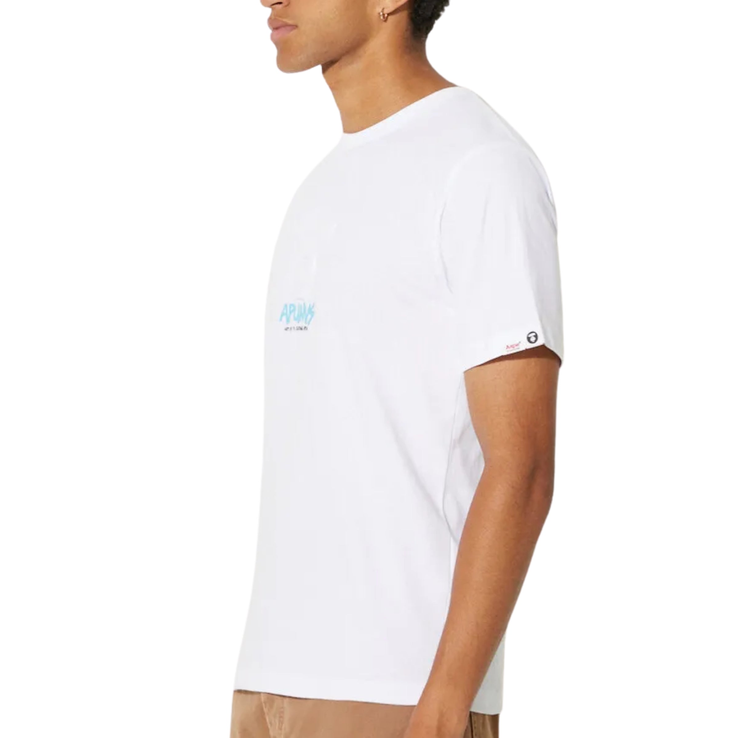 Aape T-Shirt Moon Face Logo White