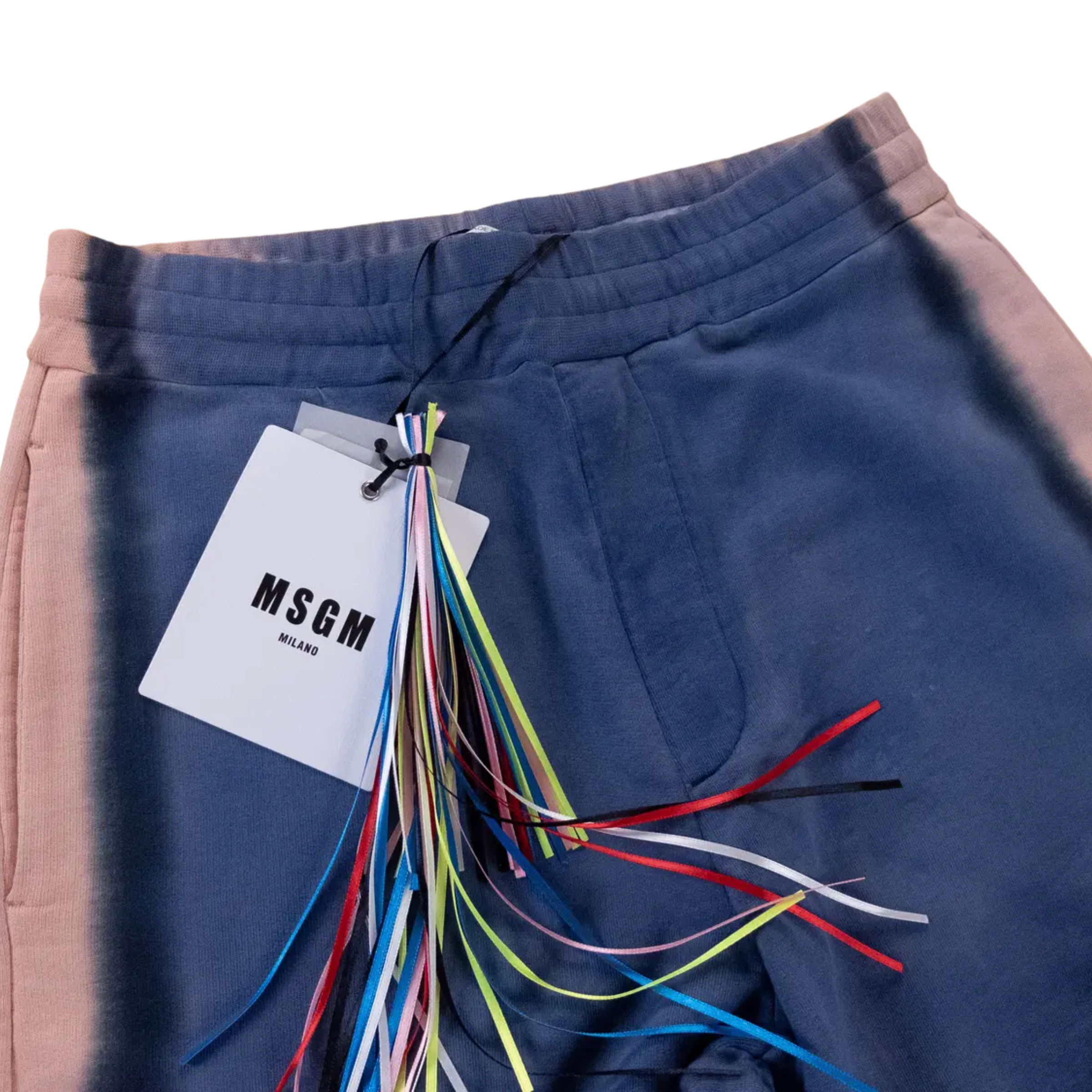 Msgm Track Pants Stripe Blue-Beige