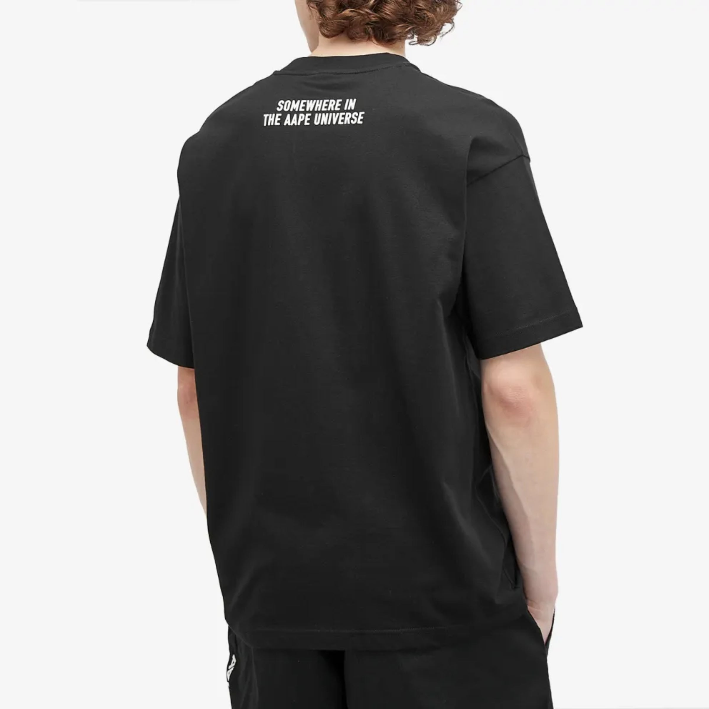 Aape T-Shirt Graphic Print Logo Black