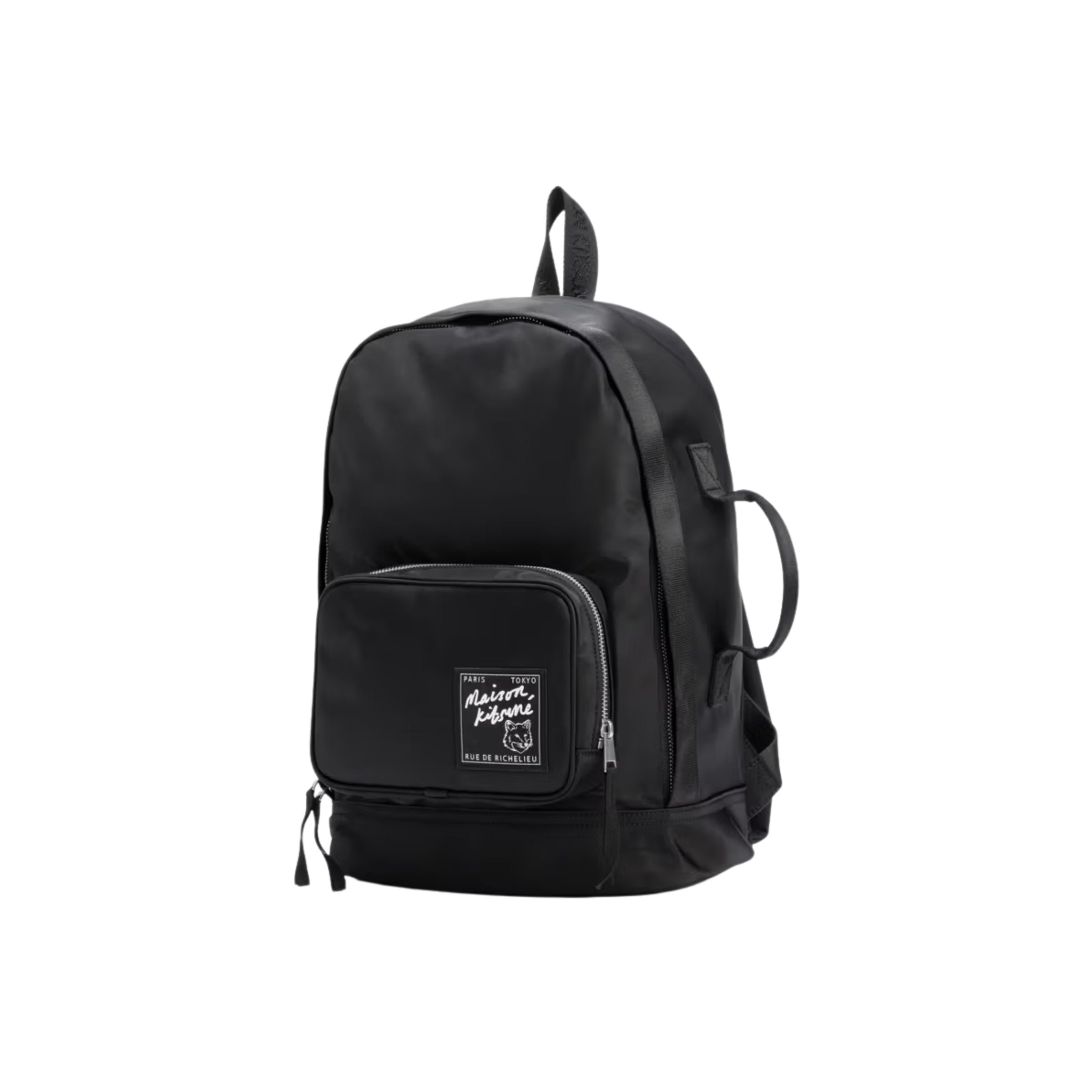 Maison Kitsune Bag Back Pack'the Traveller' Black