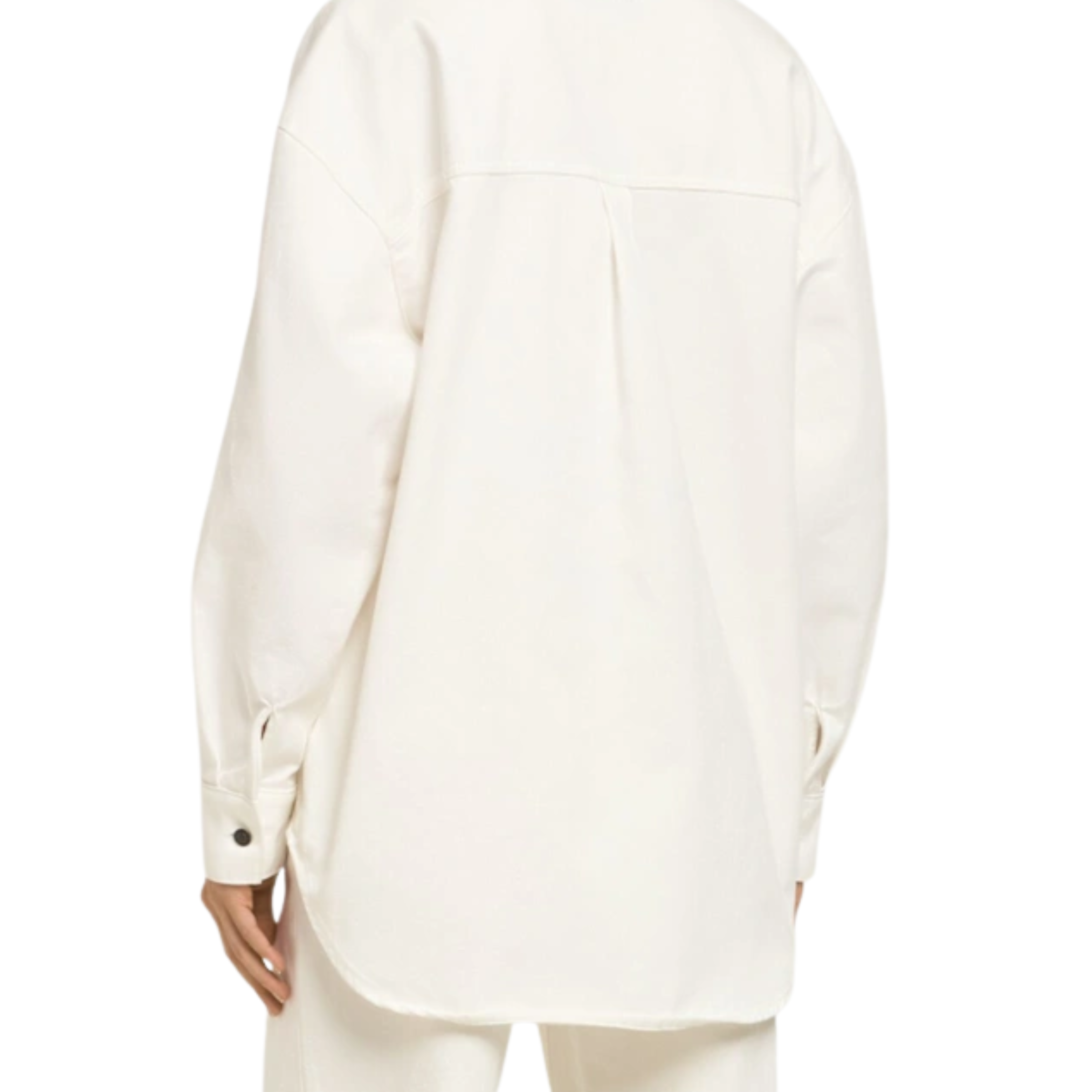 Msgm Shirt Camicia Denim Off-White