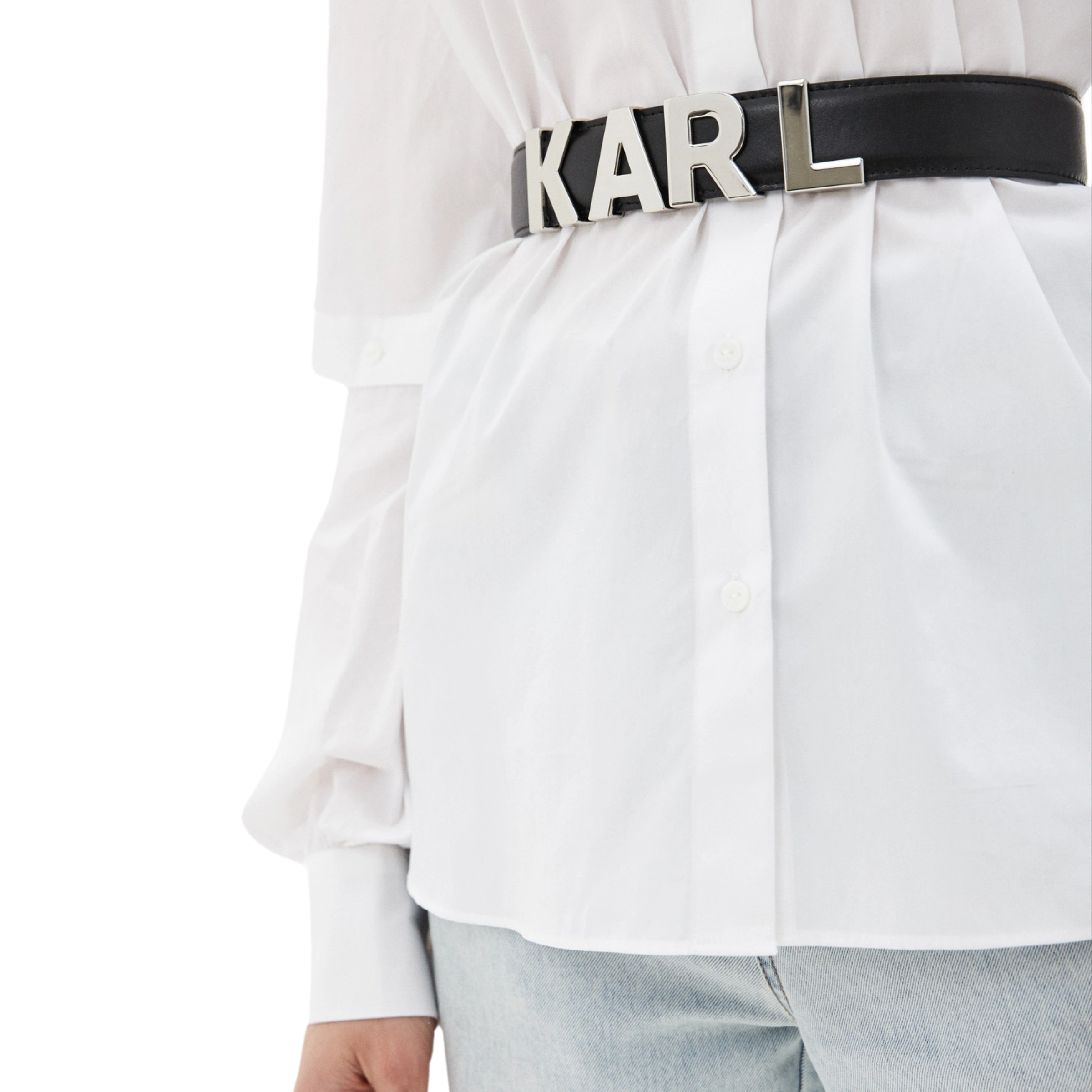 Karl Lagerfeld Belt Logo Black