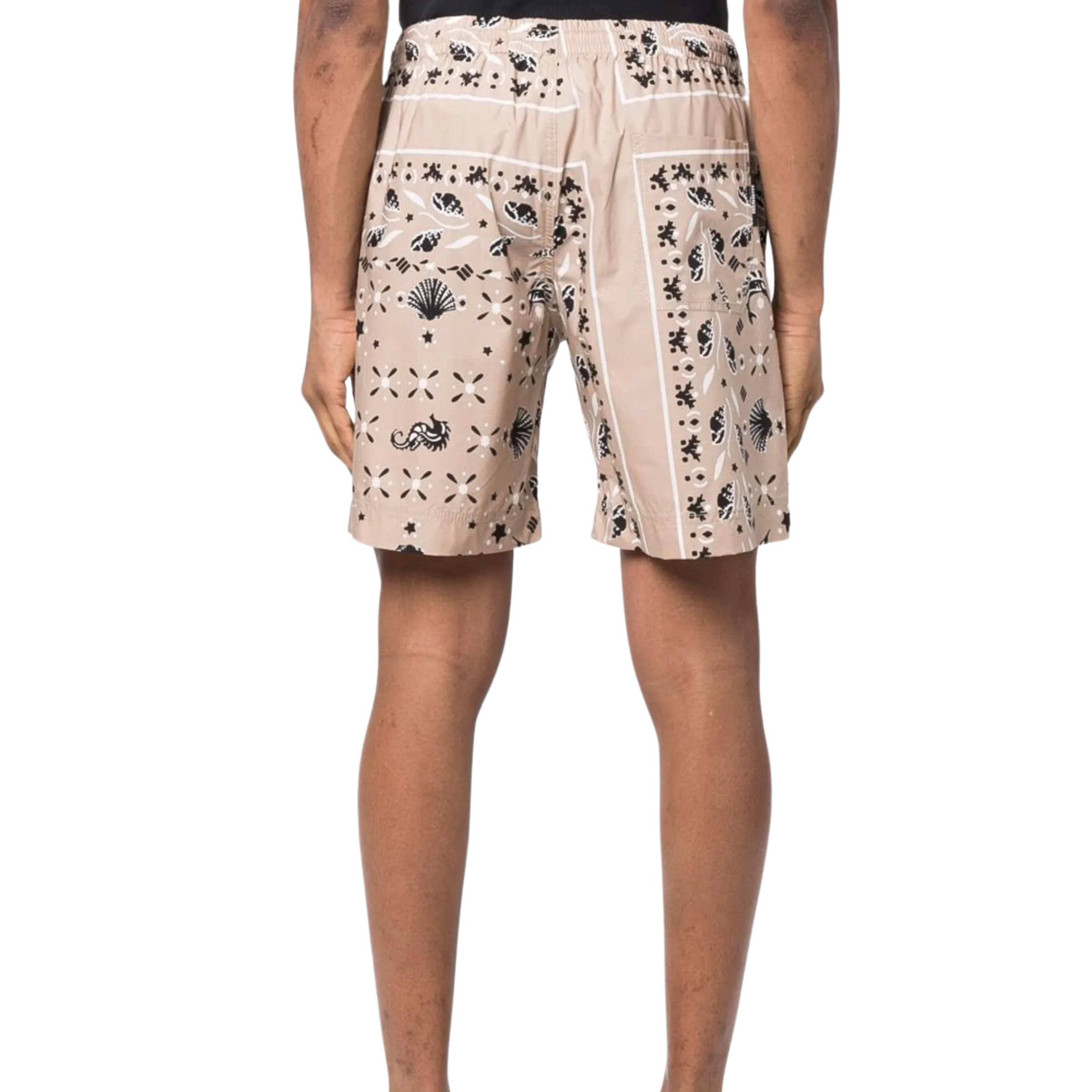 Msgm Shorts Themed Light Brown