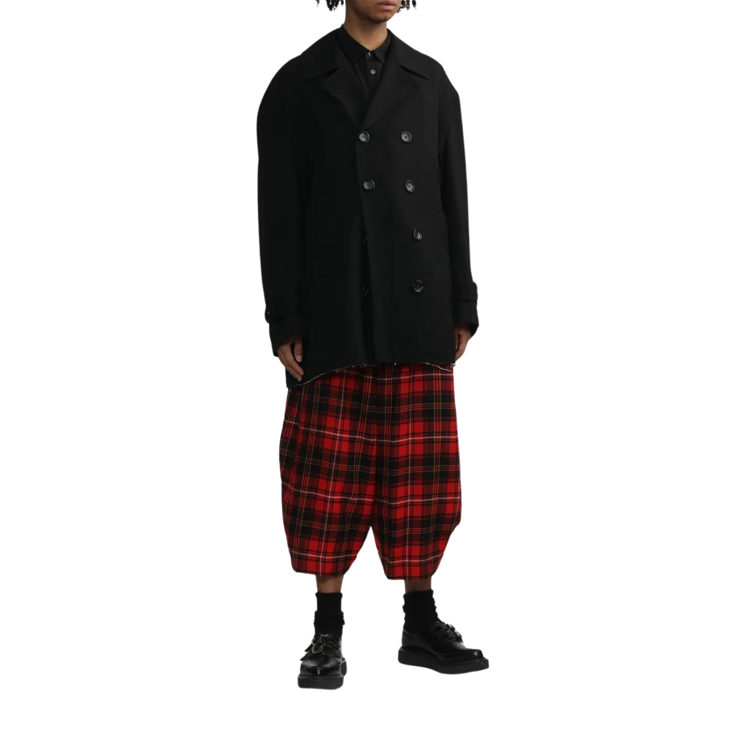 Comme Des Garcons Shirt Buckled Sleeve Black