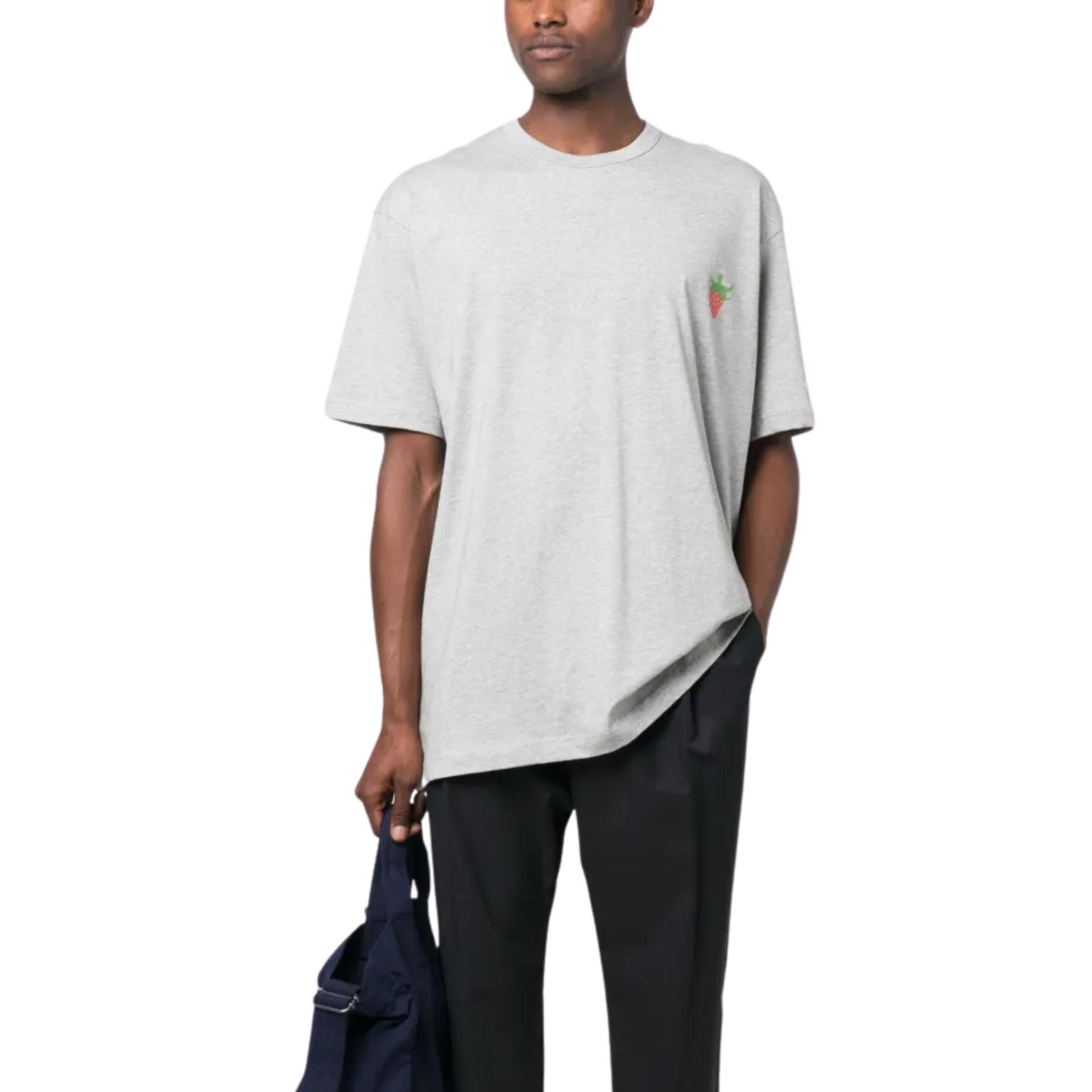 Comme Des Garcons T-Shirt Logo Mini Berry Grey