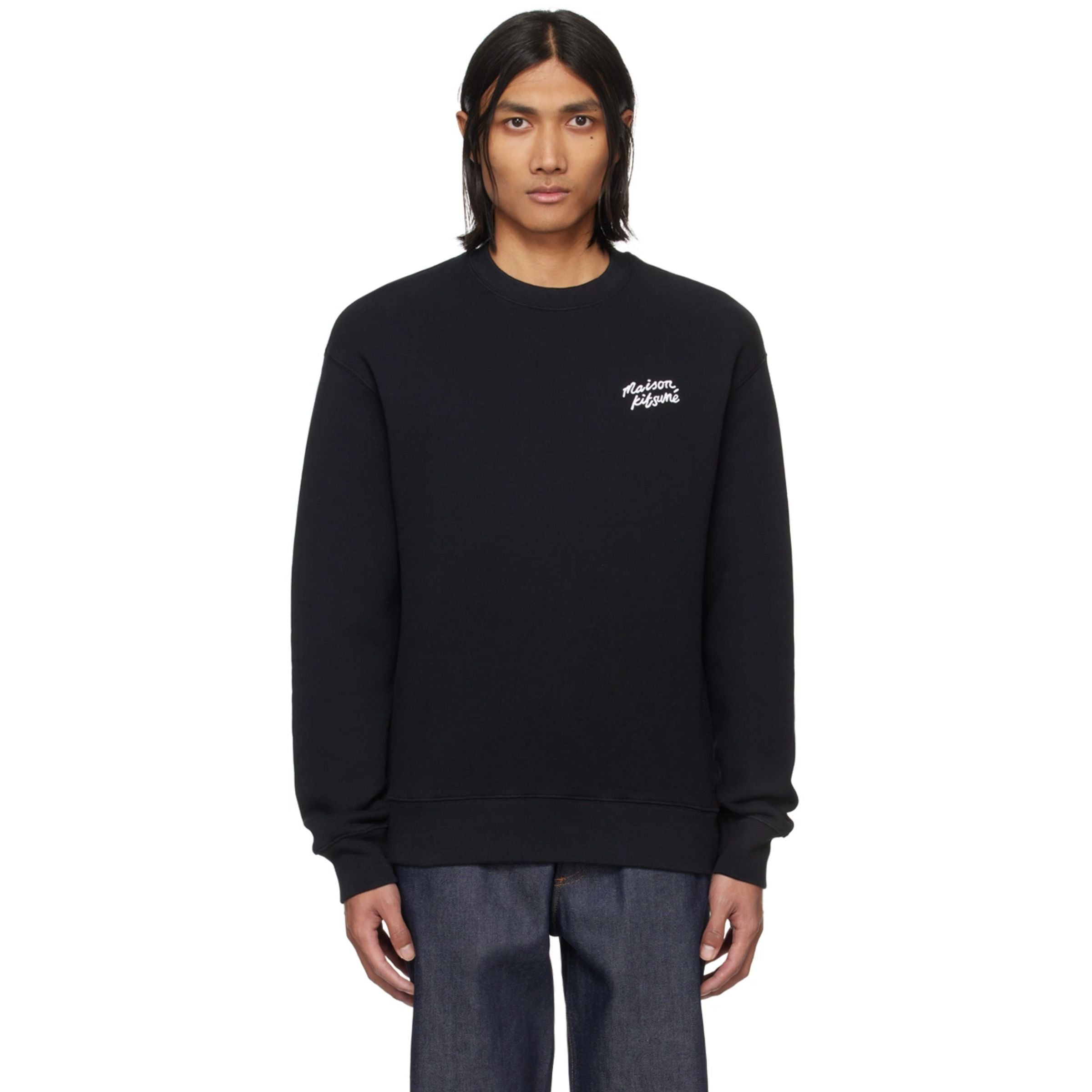 Maison Kitsune Sweater Logo Black