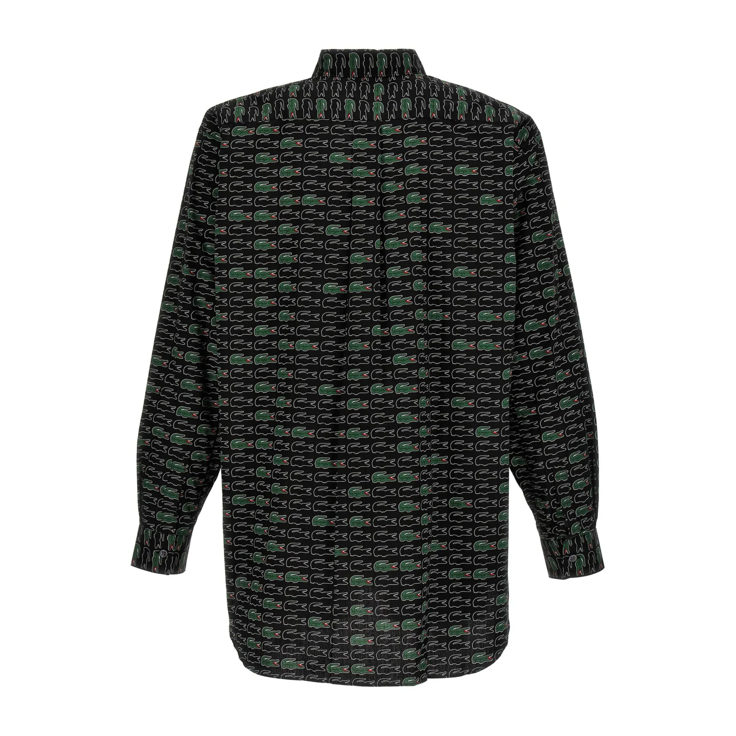 Comme Des Garcons Shirt Woven X Lacoste Black