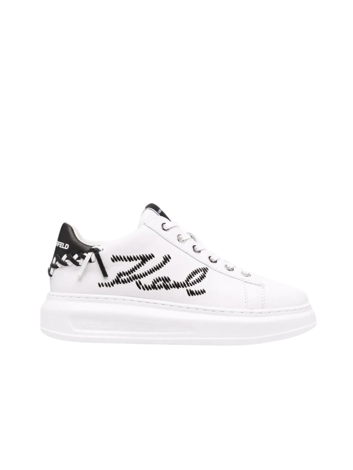 Karl Lagerfeld Ladies Sneaker Kapri Print White