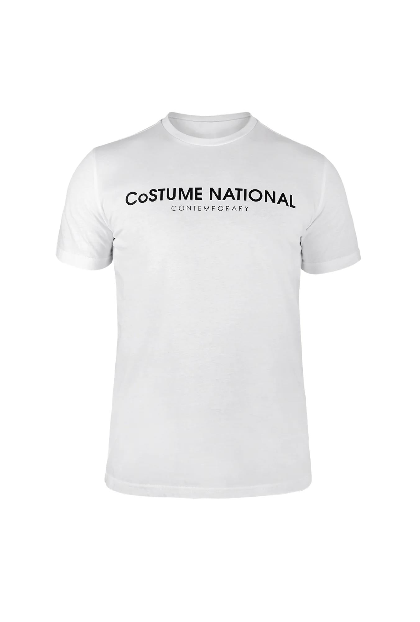 Costume National Crew Center Logo White