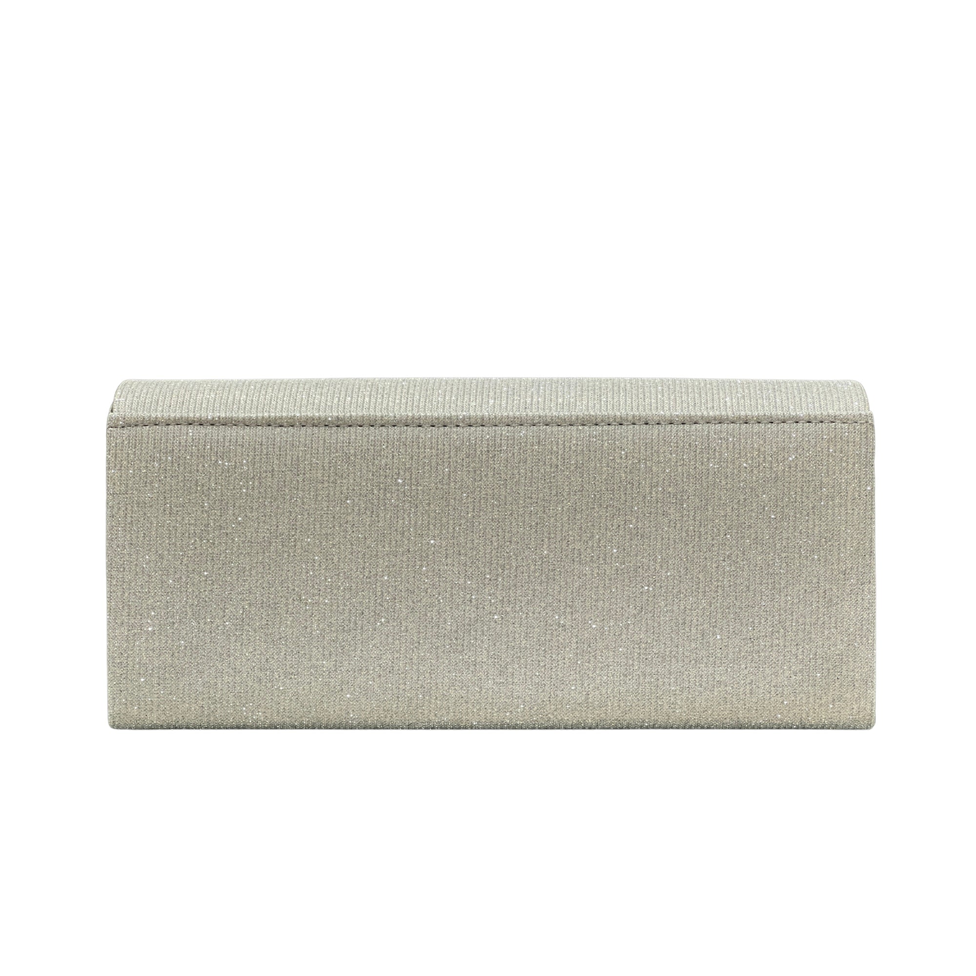 Menbur Bag Glass Beading Clutch Silver