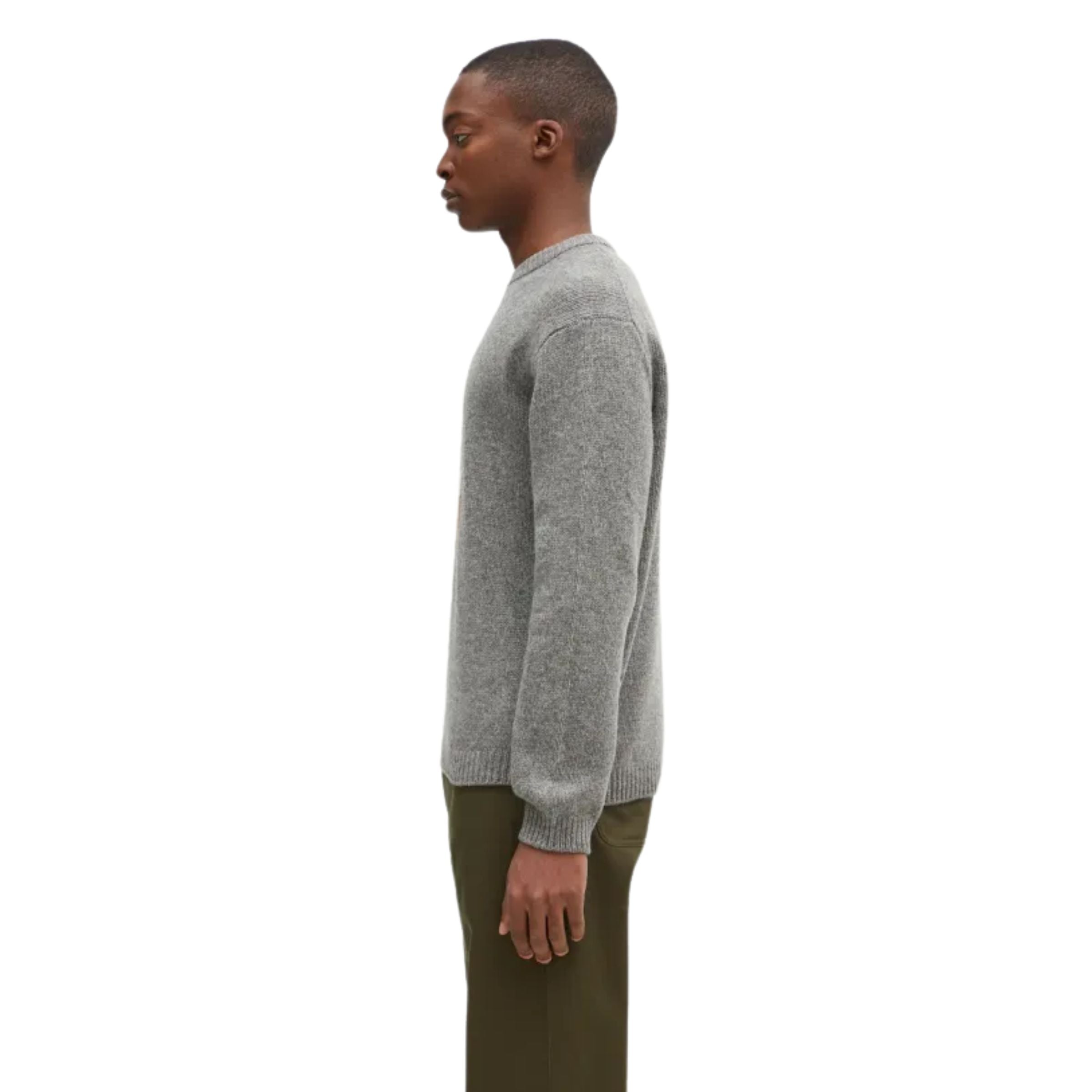 Maison Kitsune Sweater Dressed Fox Intarsia Medium Grey