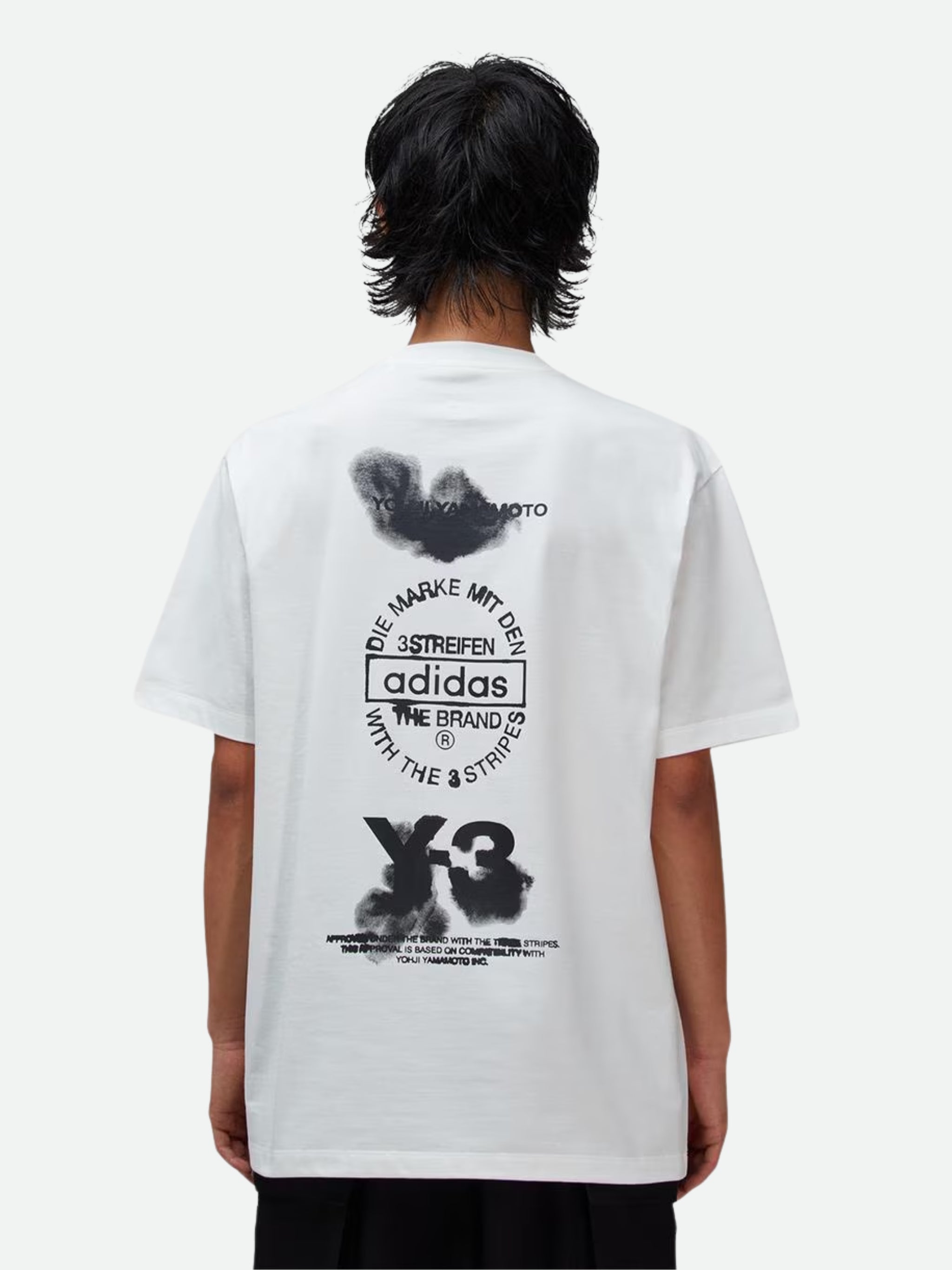 Y-3 T-Shirt Gfx Cream White