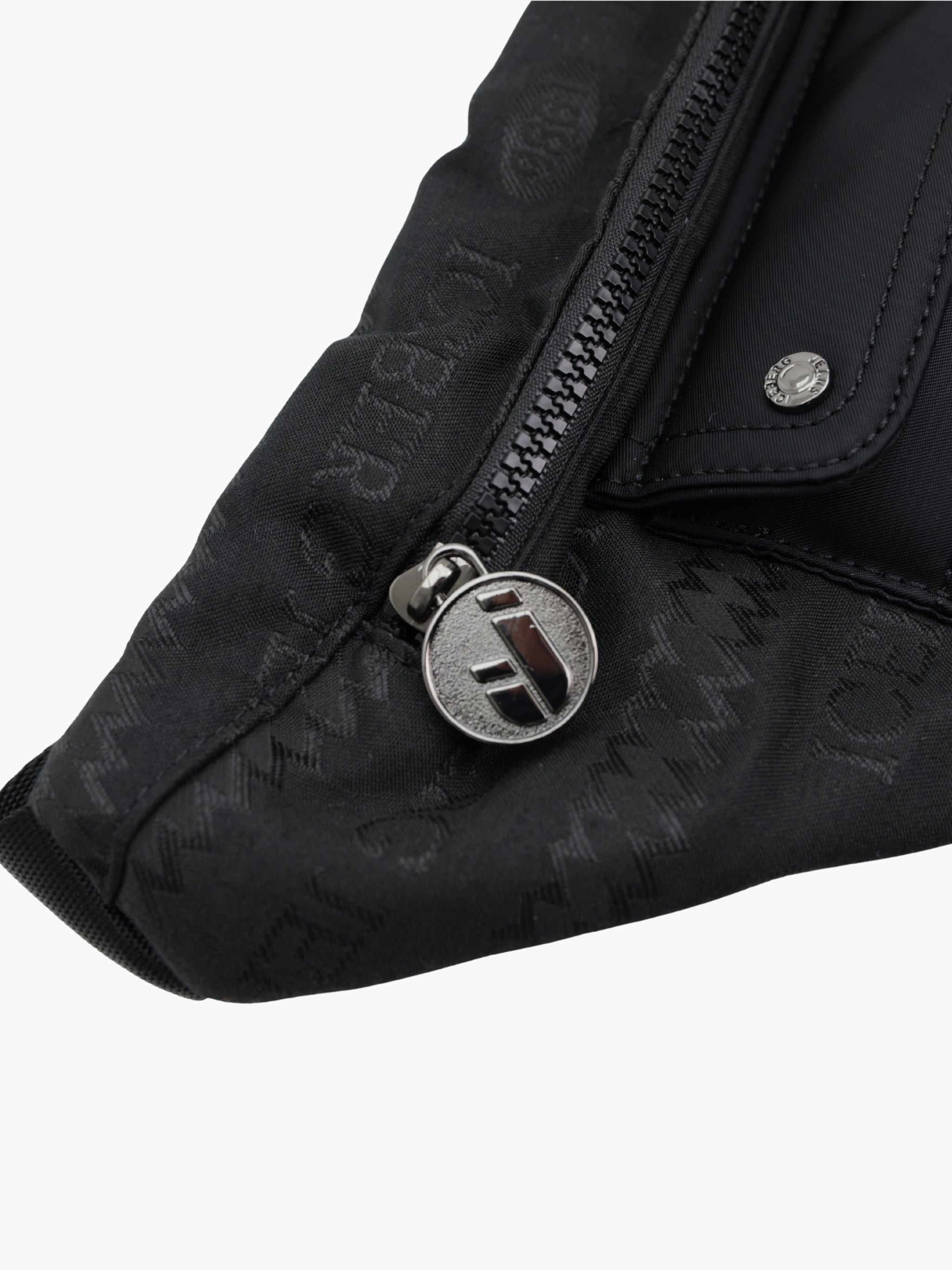 Iceberg Jeans Bag Zip Pouch Black