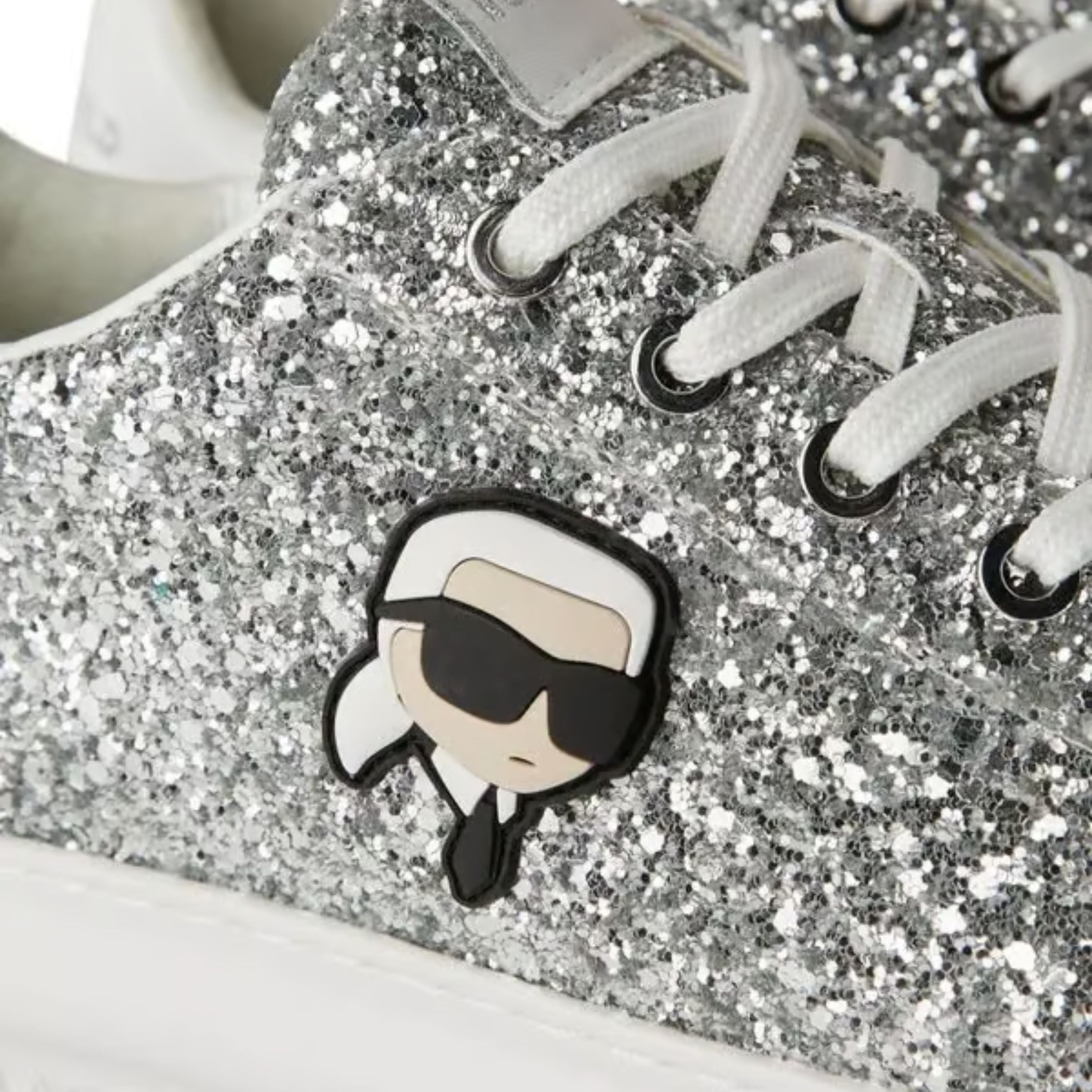 Karl Lagerfeld Sneaker Kapri Karl Glitter Silver