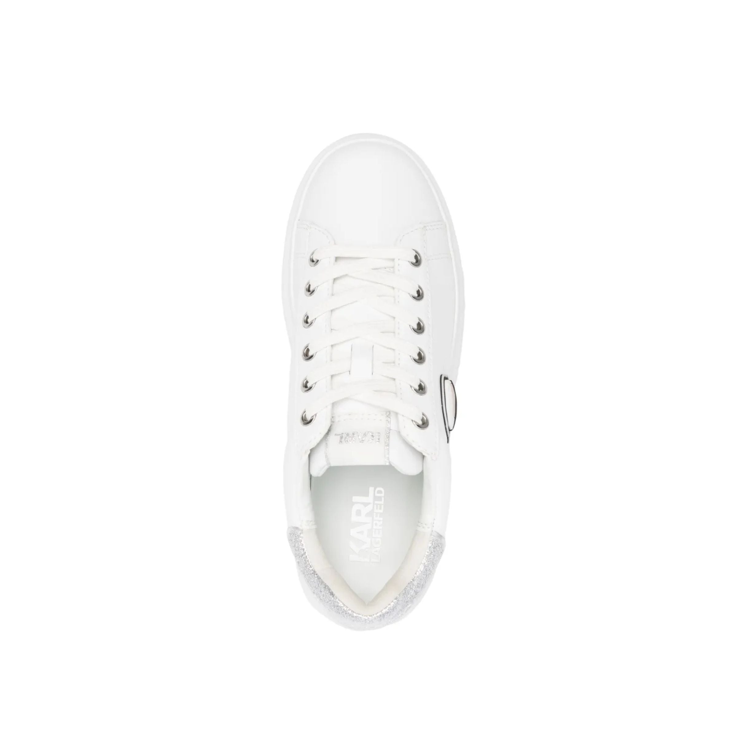 Karl Sneaker Ladies Sneaker Kapri Karl White-Silver