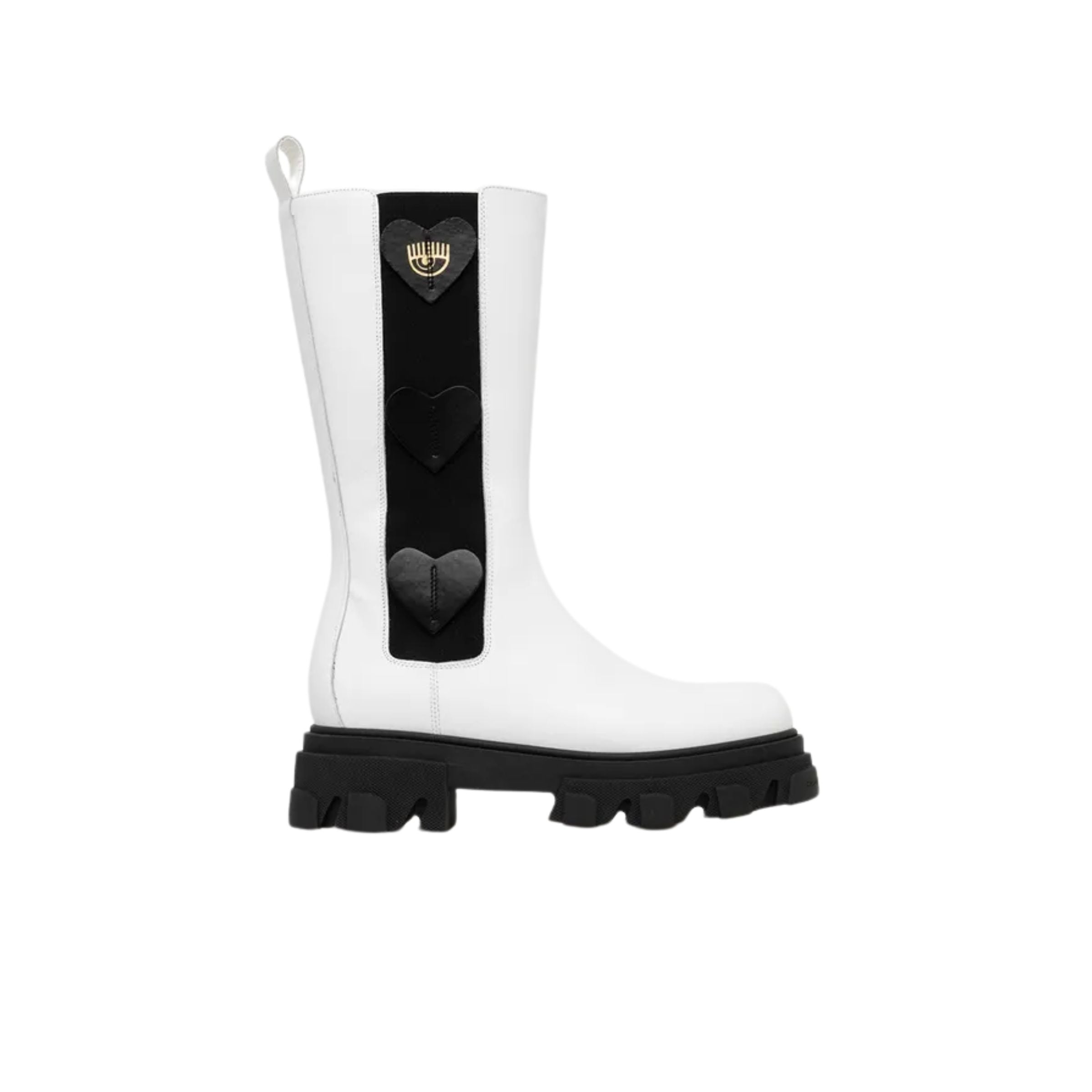 Chiara Ferragni Boot Chelsea Leather White