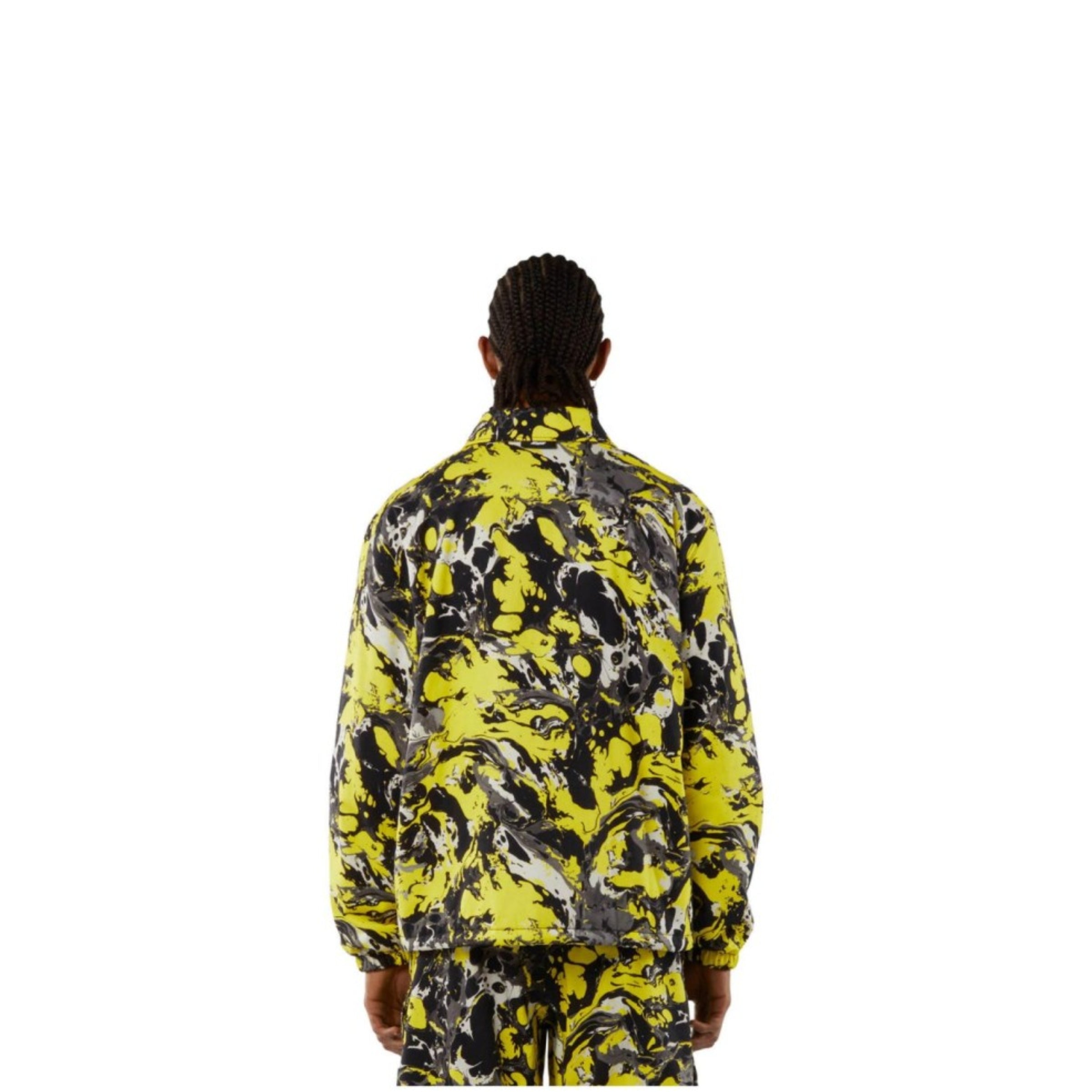 Msgm Jacket Art Black-Yellow