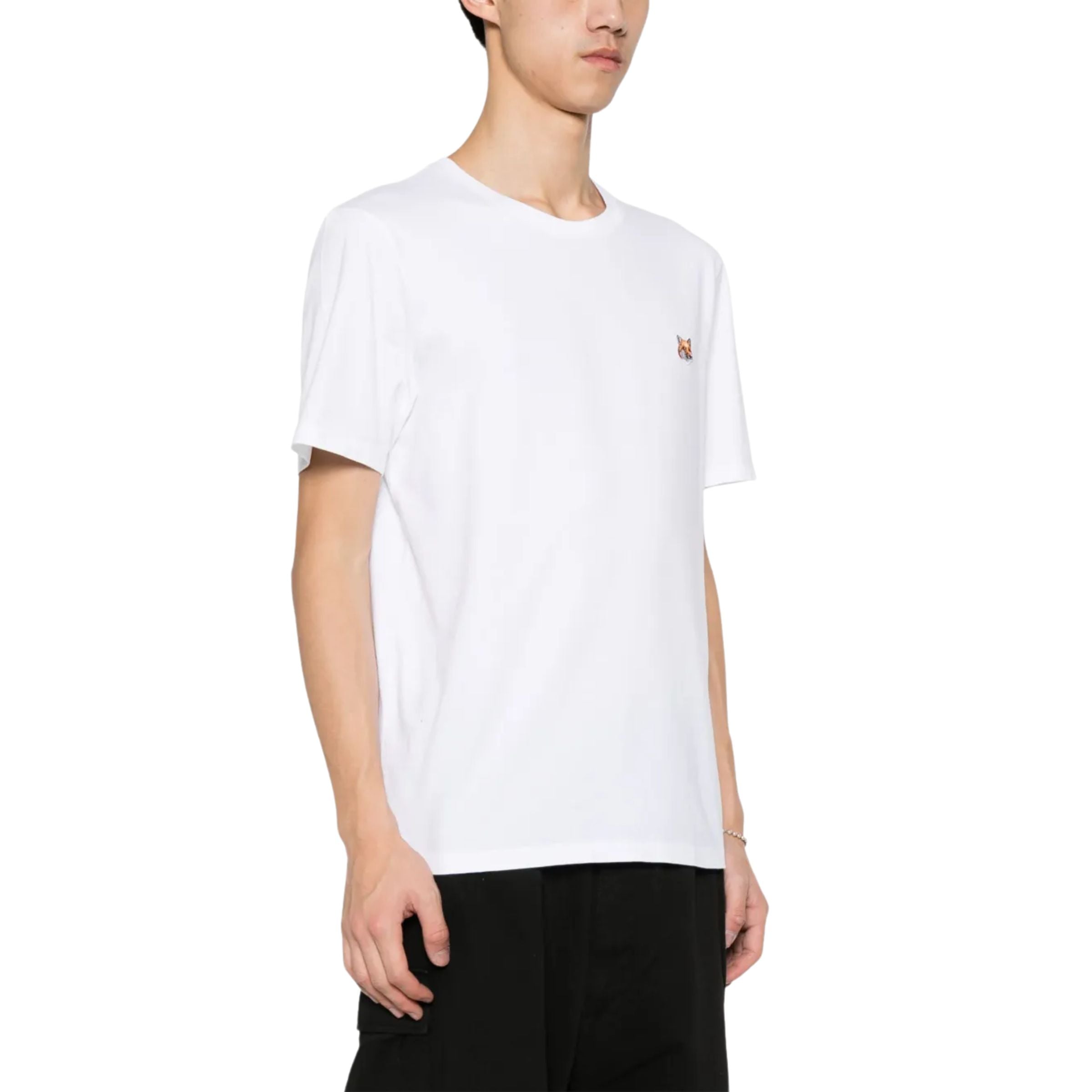 Maison Kitsune T-Shirt Fox Head Patch White