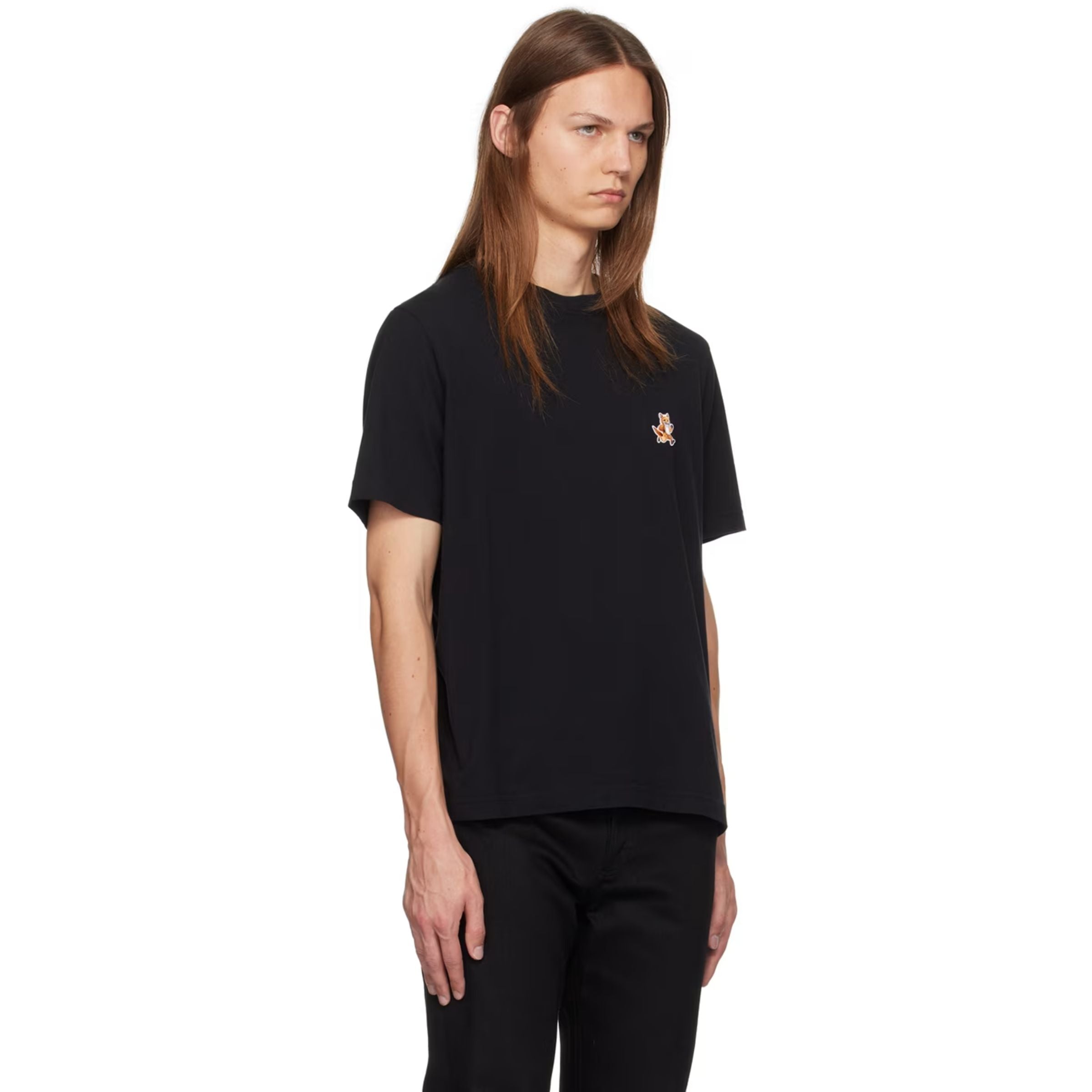 Maison Kitsune T-Shirt Speedy Fox Patch Black
