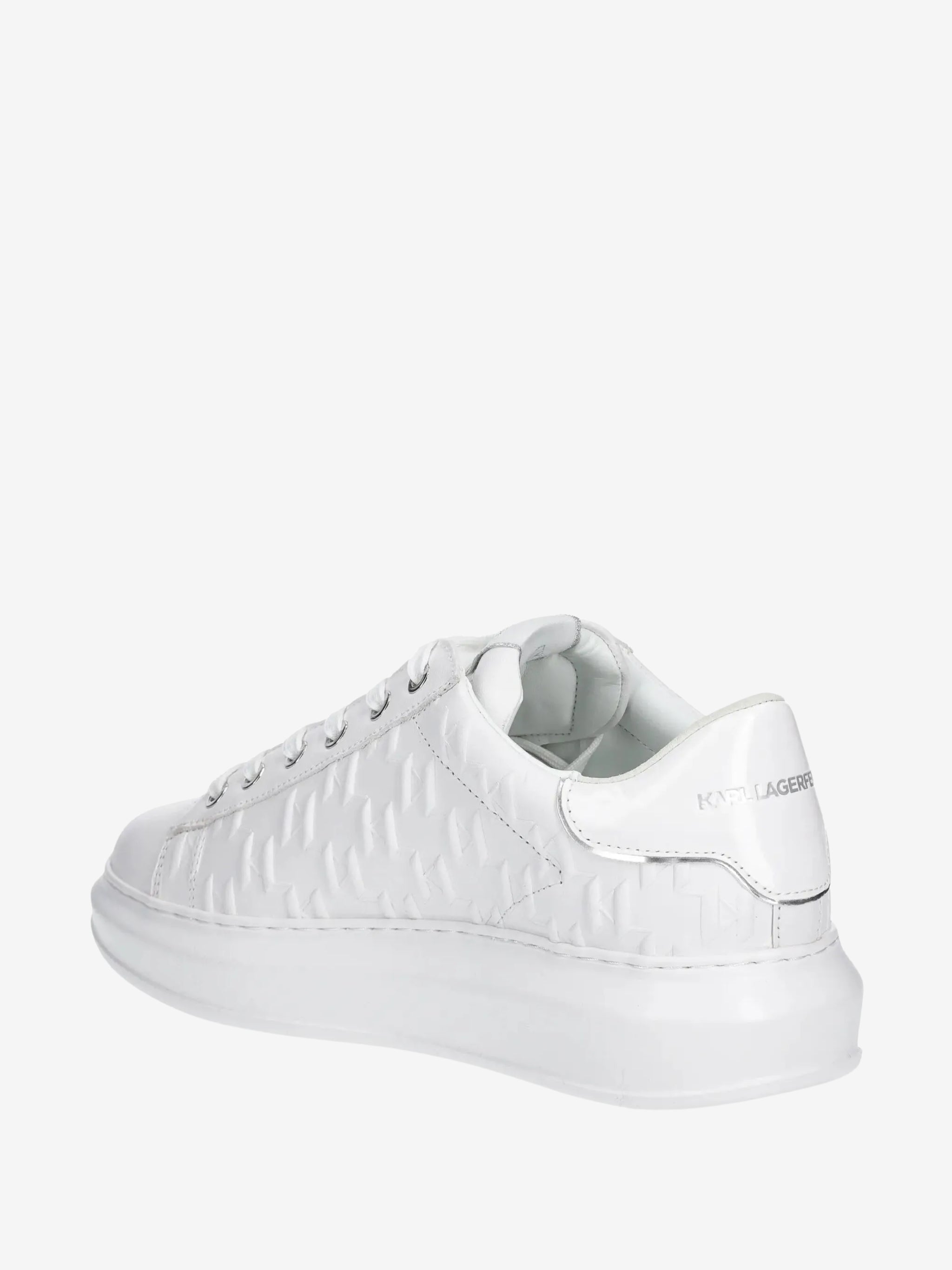 Karl Lagerfeld Sneaker Kl579 Kapri Monogram Emboss Lo White-Mono