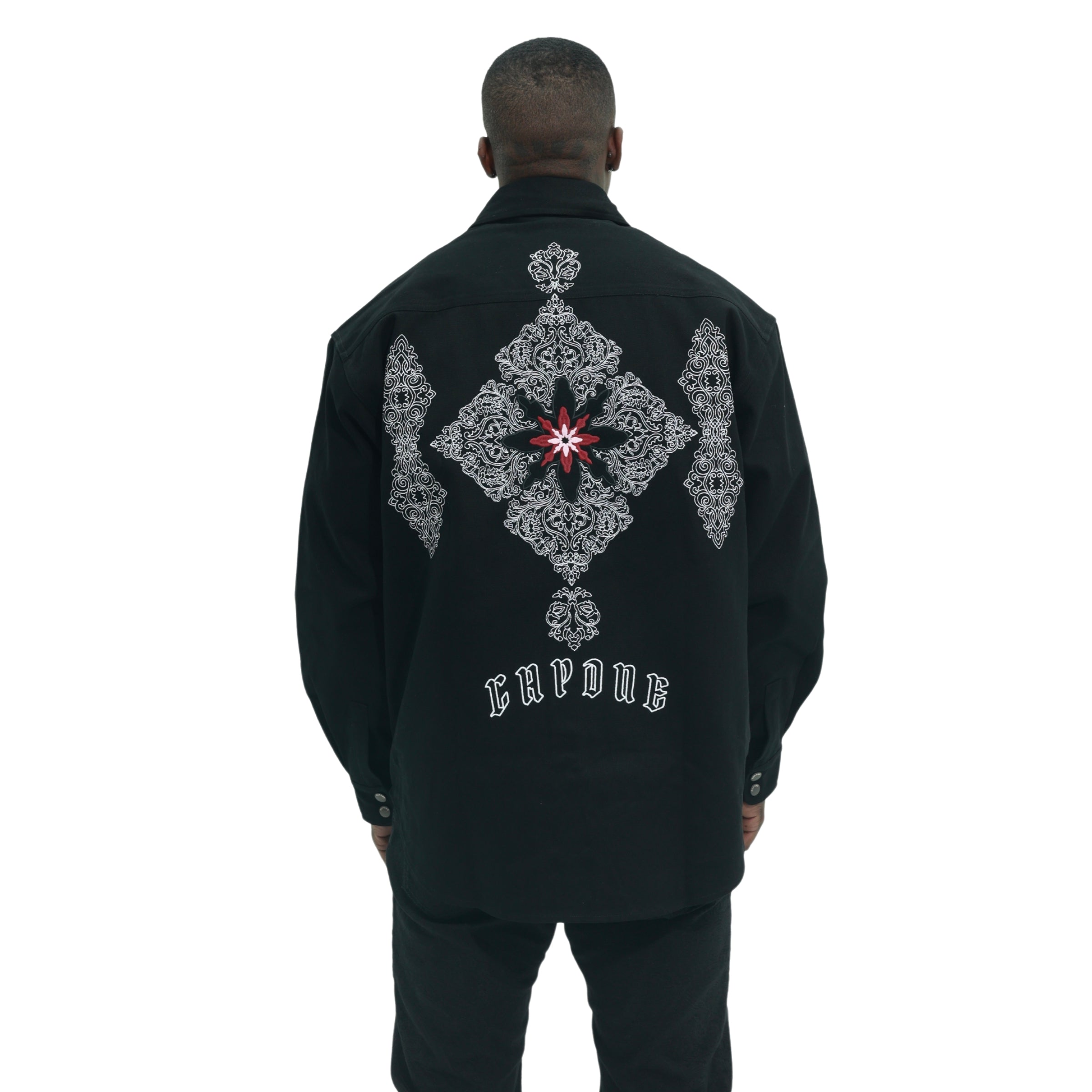 Capone Overshirt Buttoned Up Black