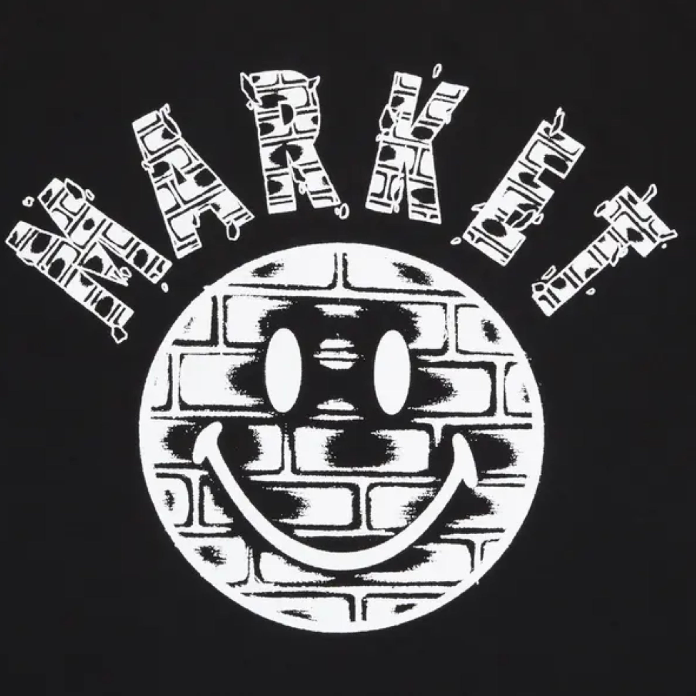 Market T-Shirt Smiley Brickhouse Washed Black