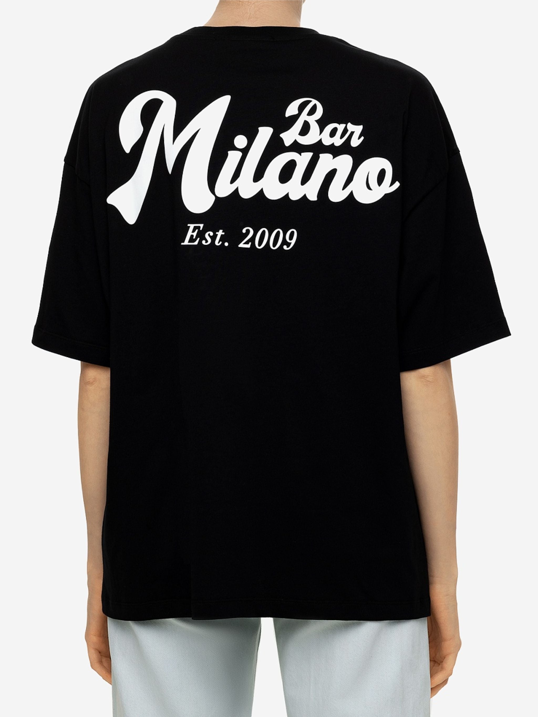 Msgm Crew Logo Black