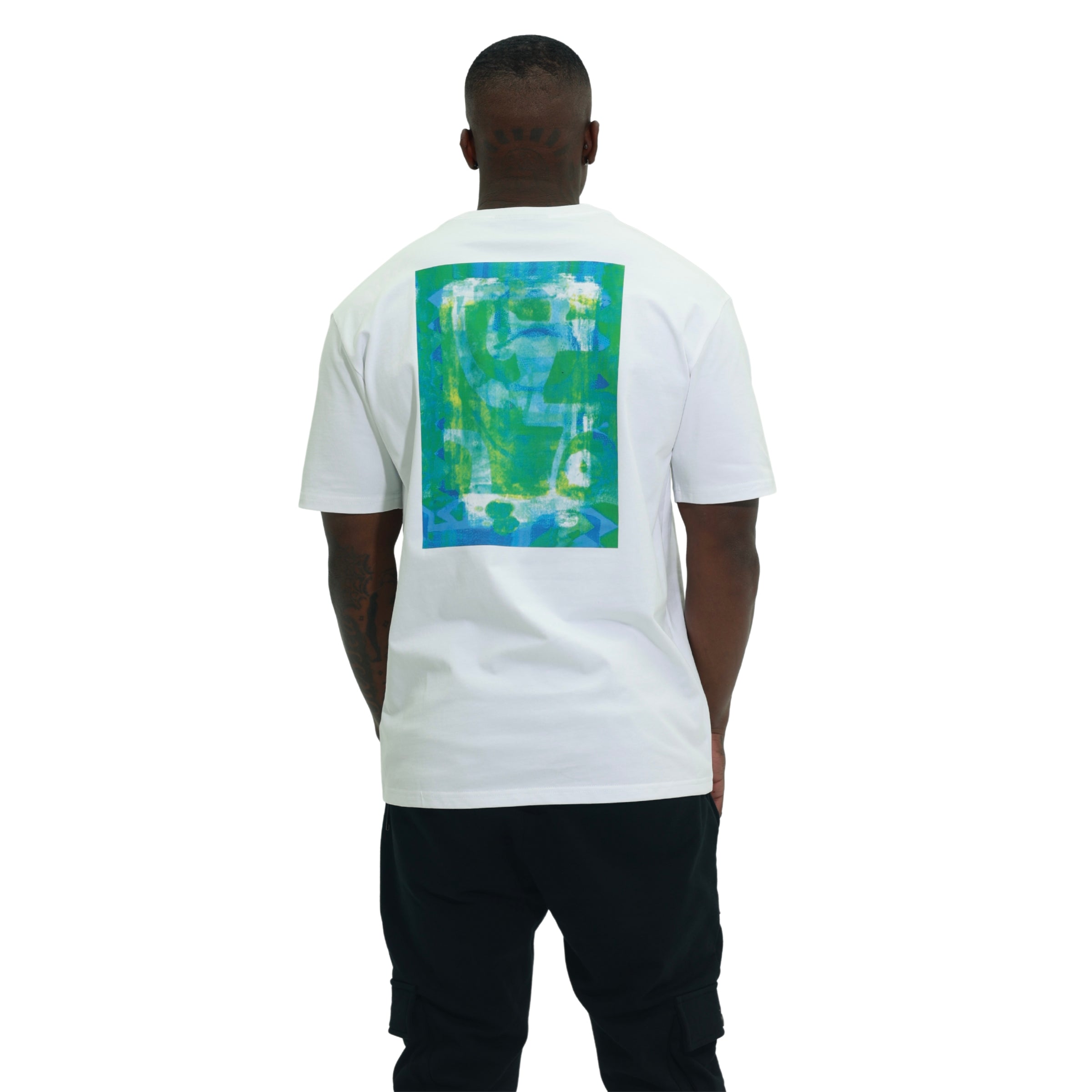 Capone T-Shirt Back Paint Graphic White