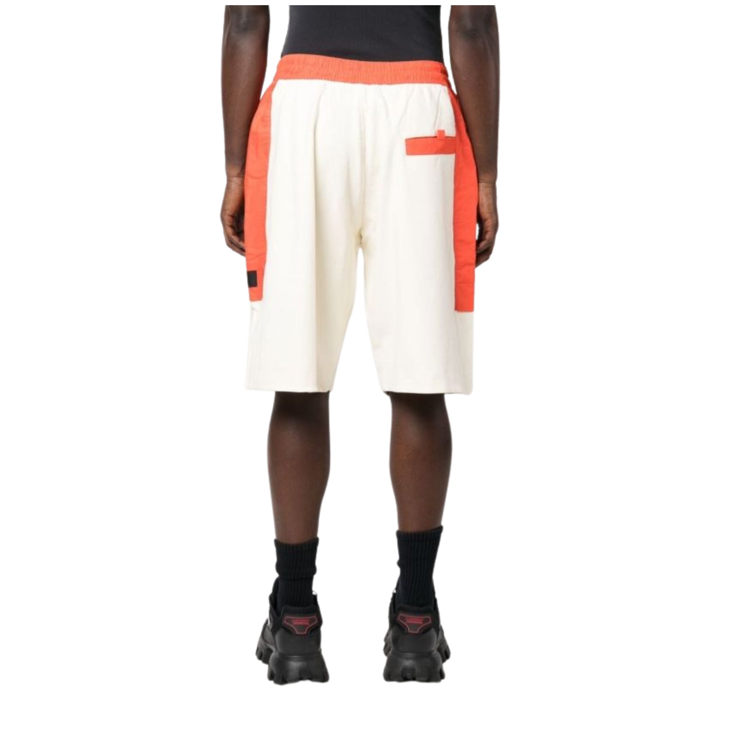 Y-3 Shorts Stretch Logo Orange-Cream