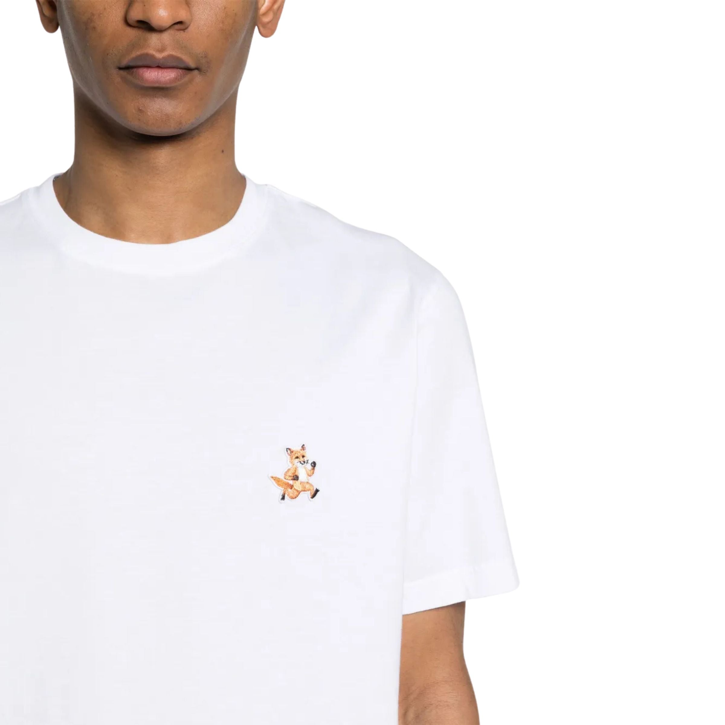 Maison Kitsune T-Shirt Speedy Fox Patch White