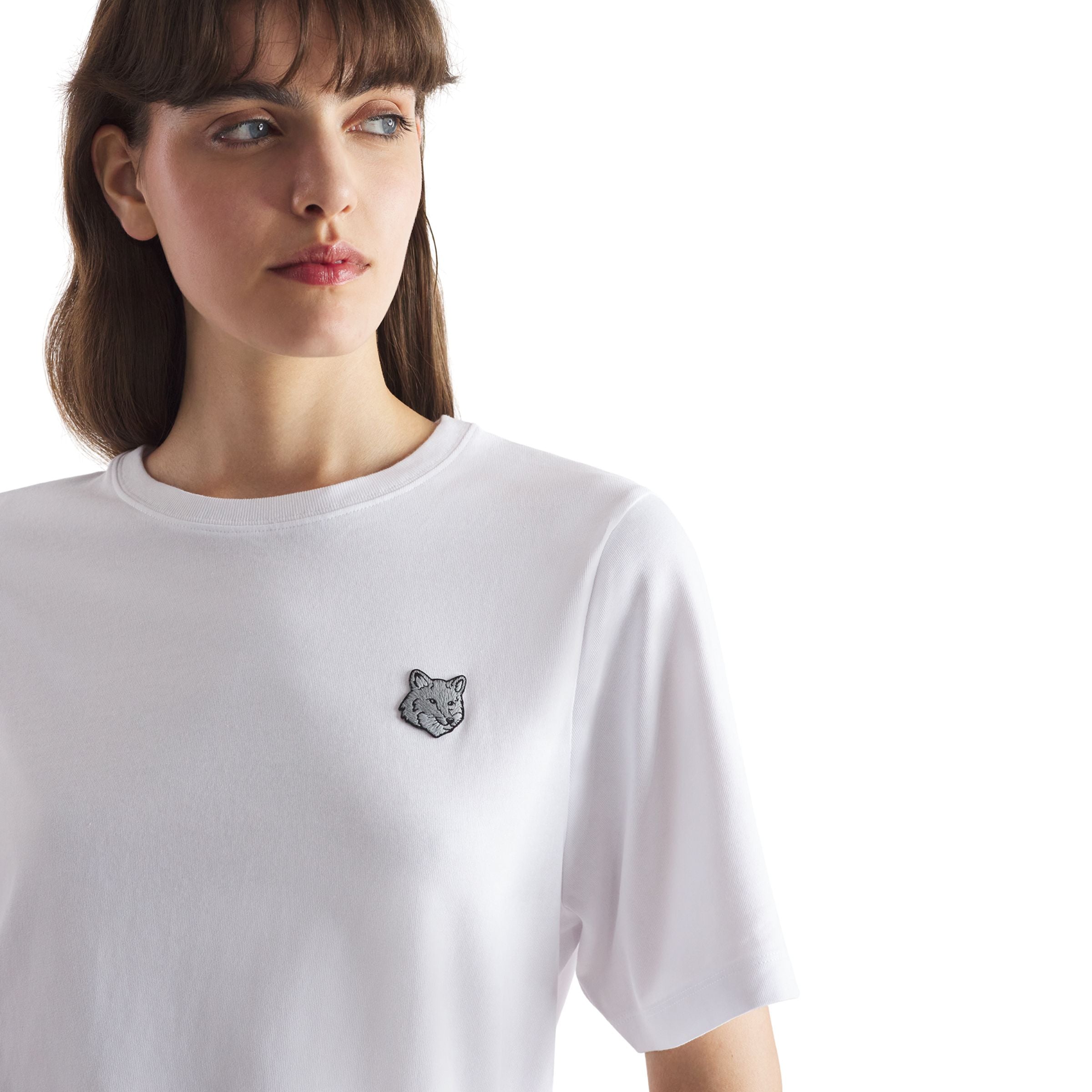 Maison Kitsune T-Shirt Bold Fox Head White
