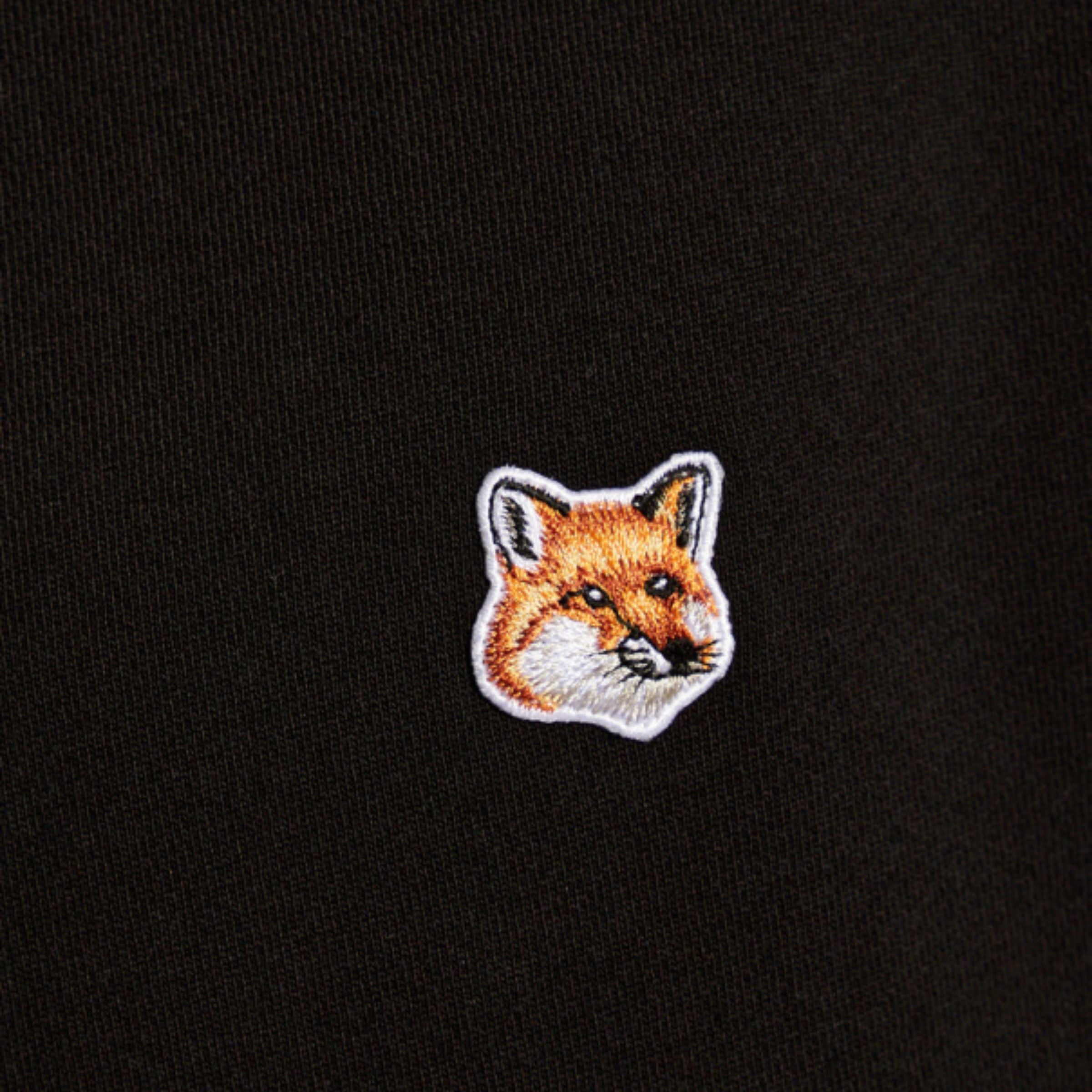 Maison Kitsune Sweater Fox Head Patch Black