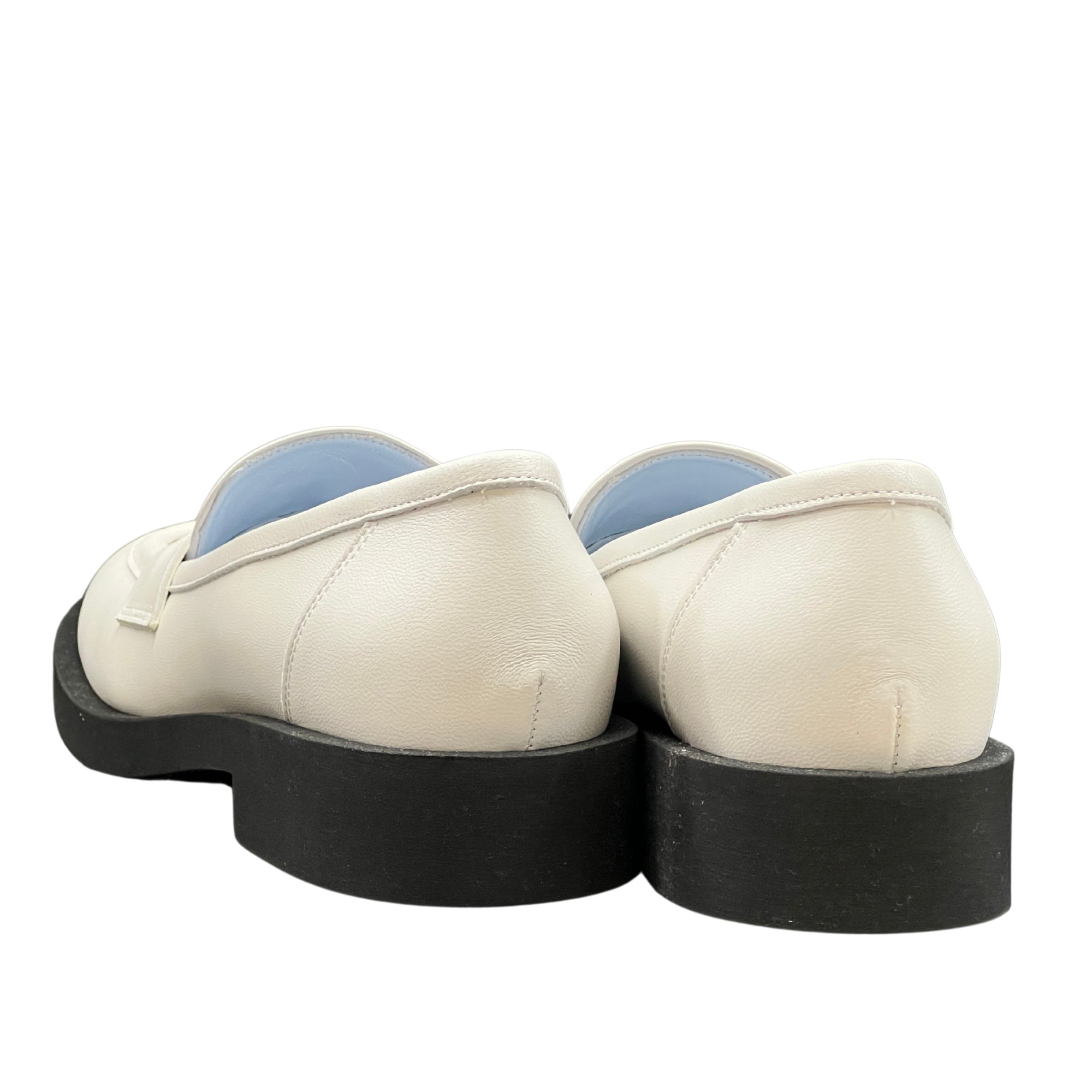 Chiara Ferragni Ladies Sneaker Mocassino Eyestar Lock Shoe White