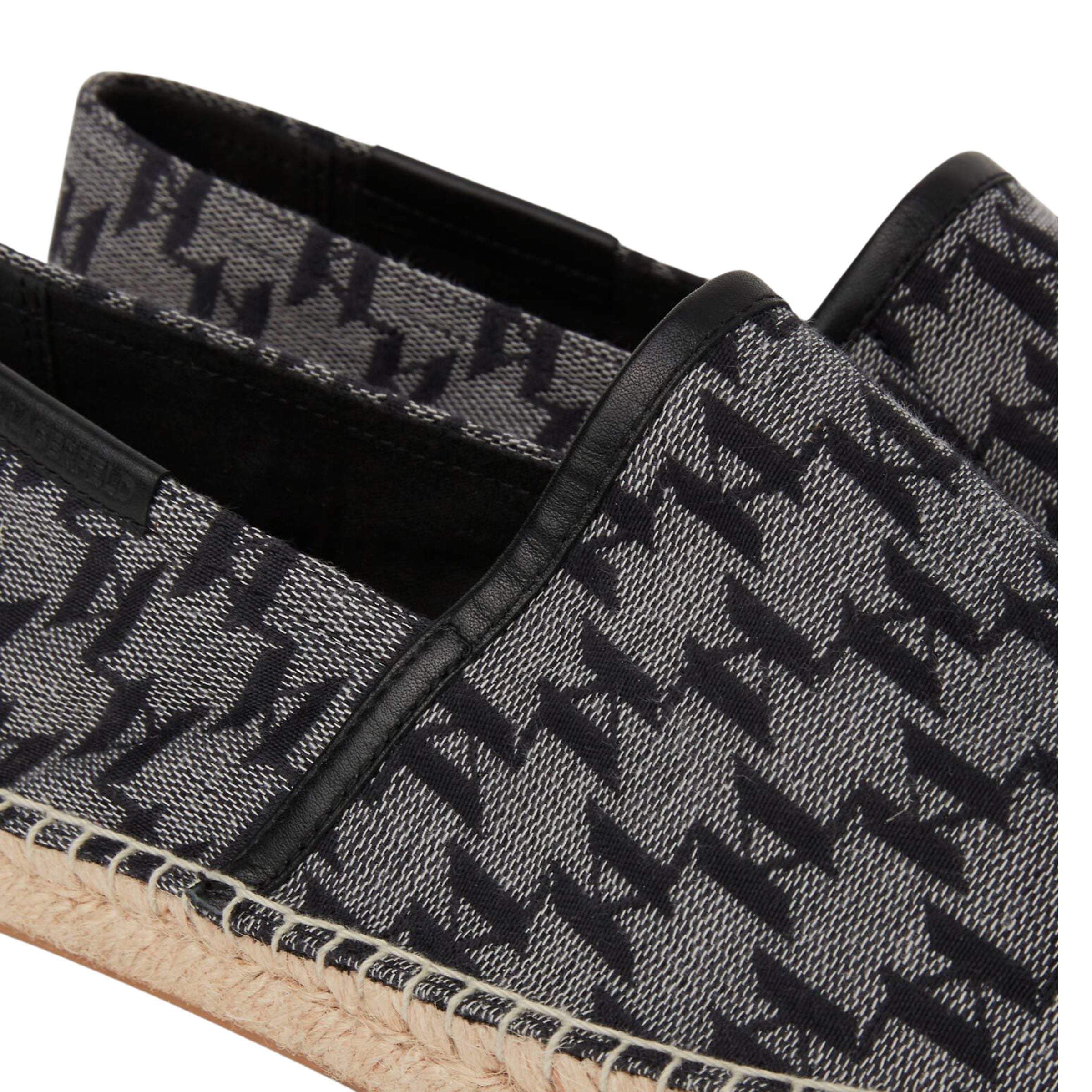 Karl Lagerfeld Sneaker Espadrille Allover Black-Grey