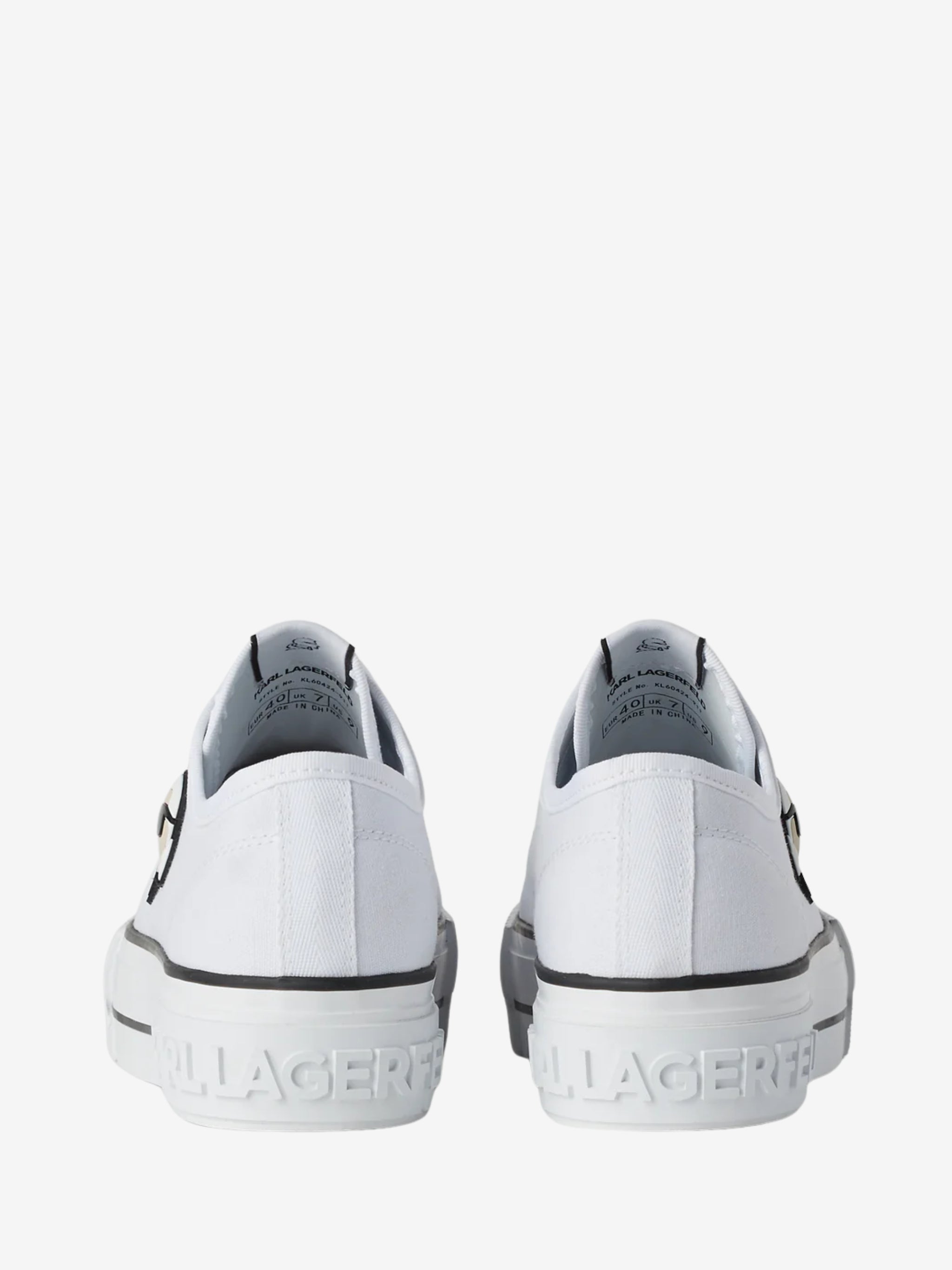 Karl Lagerfeld Sneaker Klls62 Kampus Max Nft Patch Lo Lace White