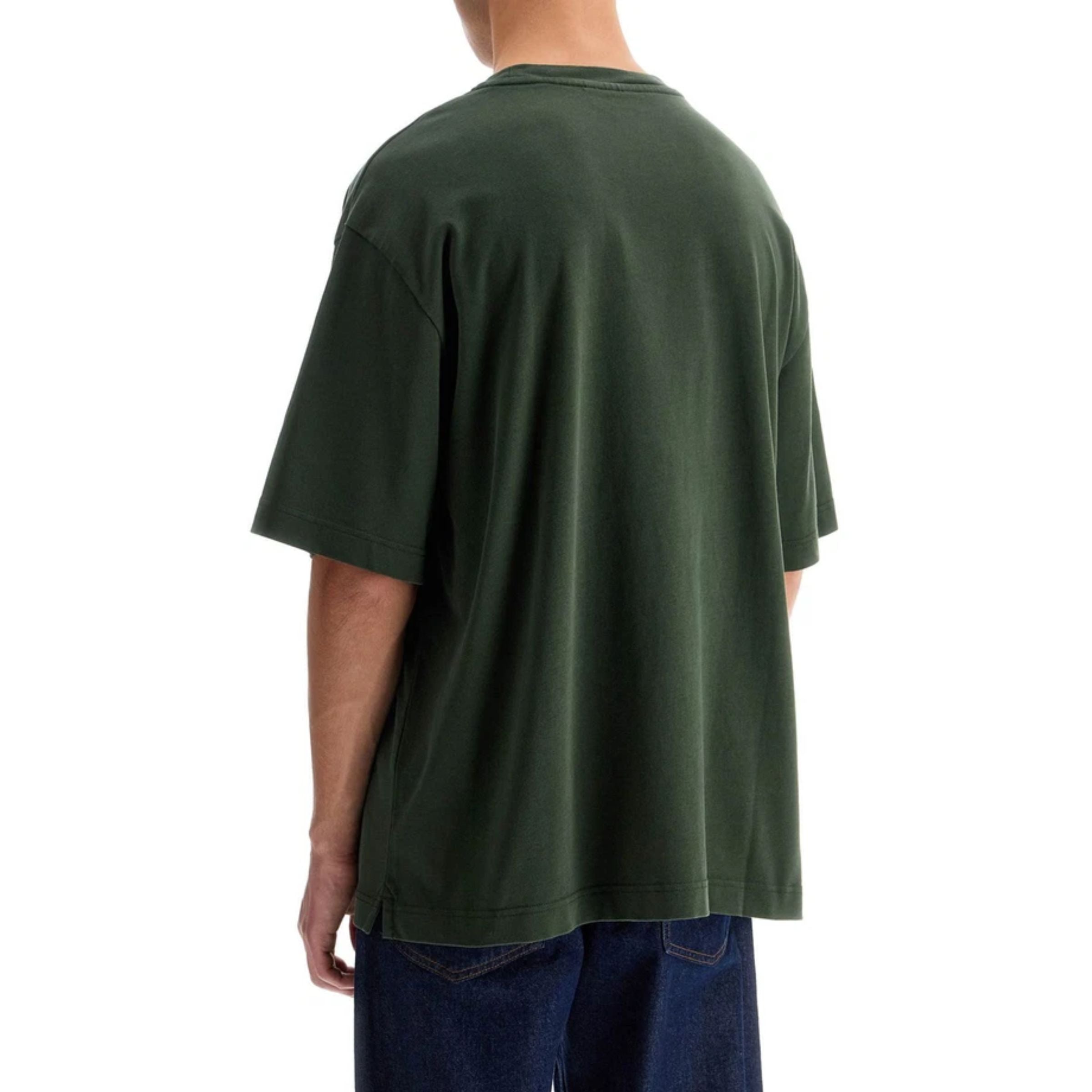 Maison Kitsune T-Shirt Gradient Logo Ranger Green