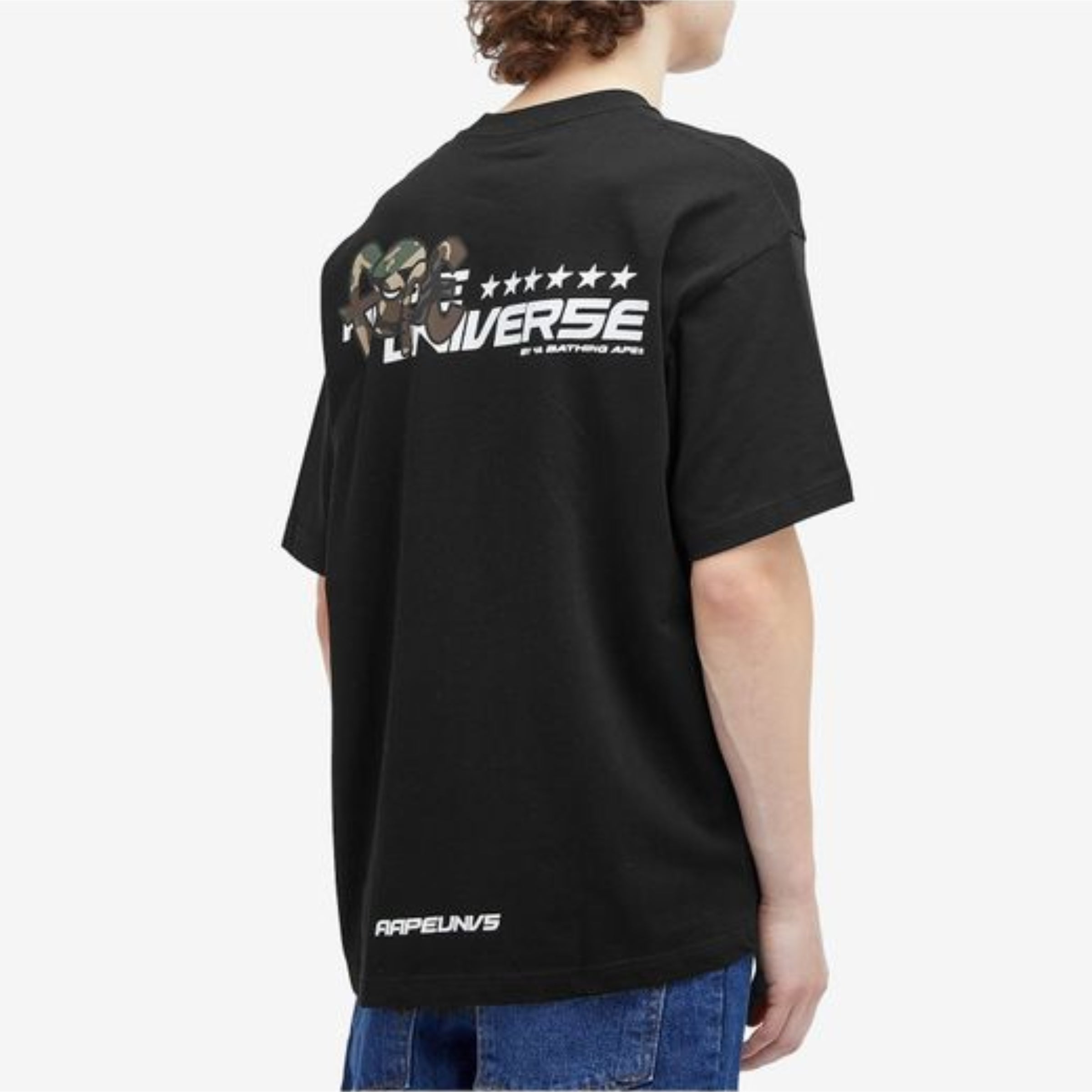 Aape T-Shirt Camo Moonface Black