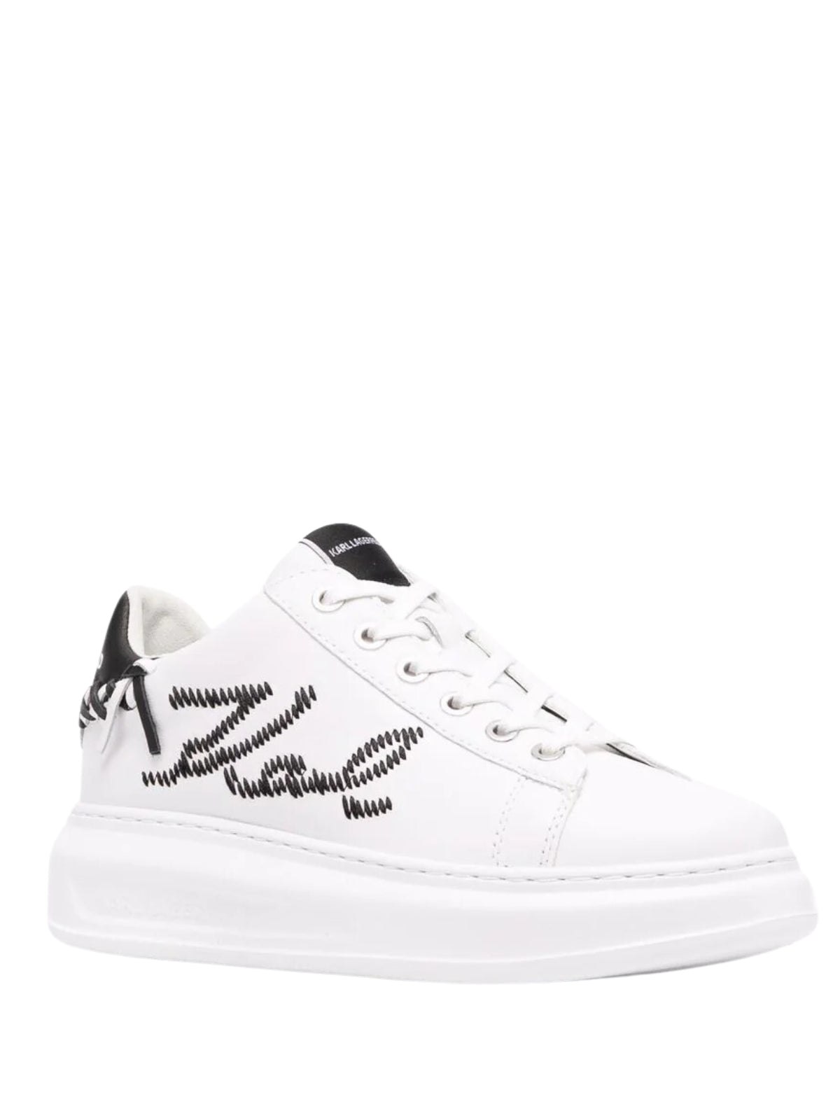 Karl Lagerfeld Ladies Sneaker Kapri Print White