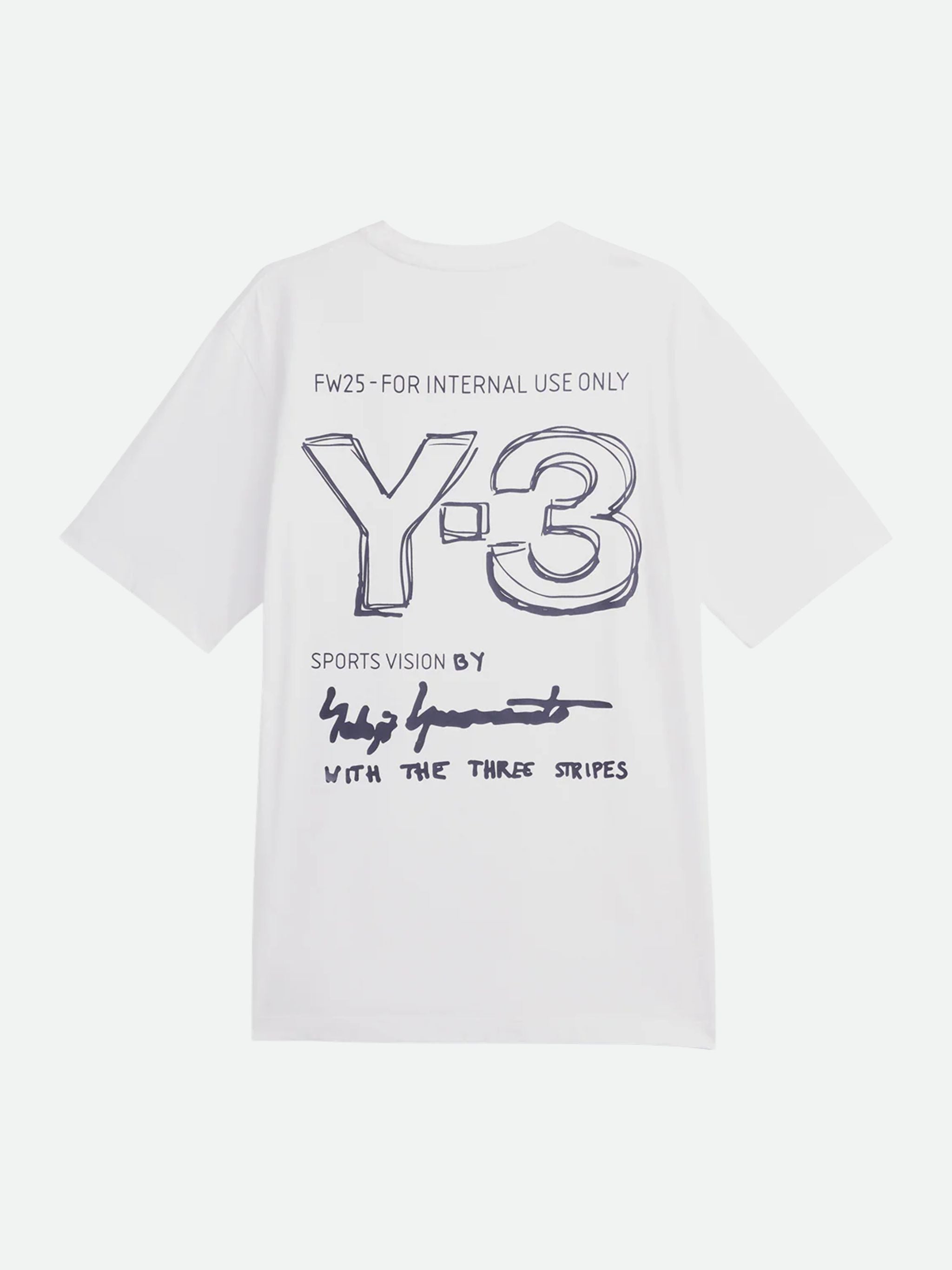 Y-3 T-Shirt Merch Cream White