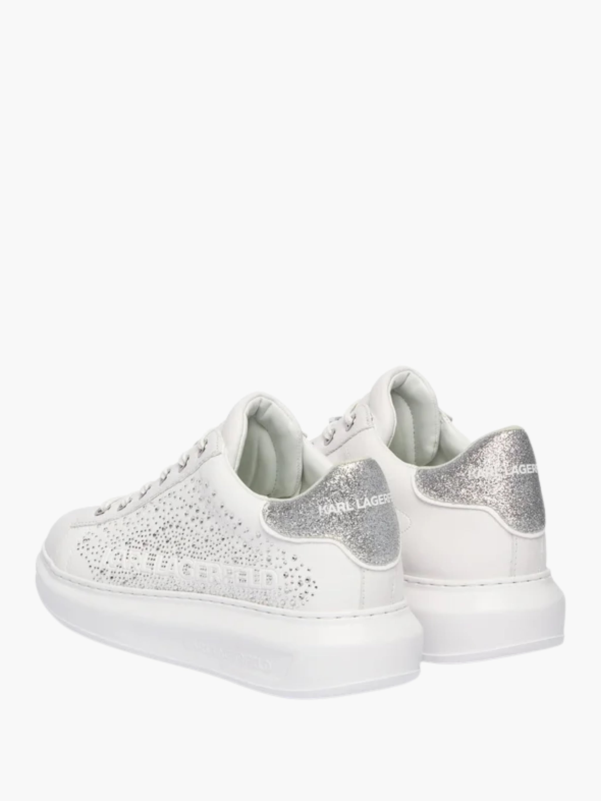 Karl Lagerfeld Sneaker KLL304 Kapri Konstellation Lo White Lthr W/Silver