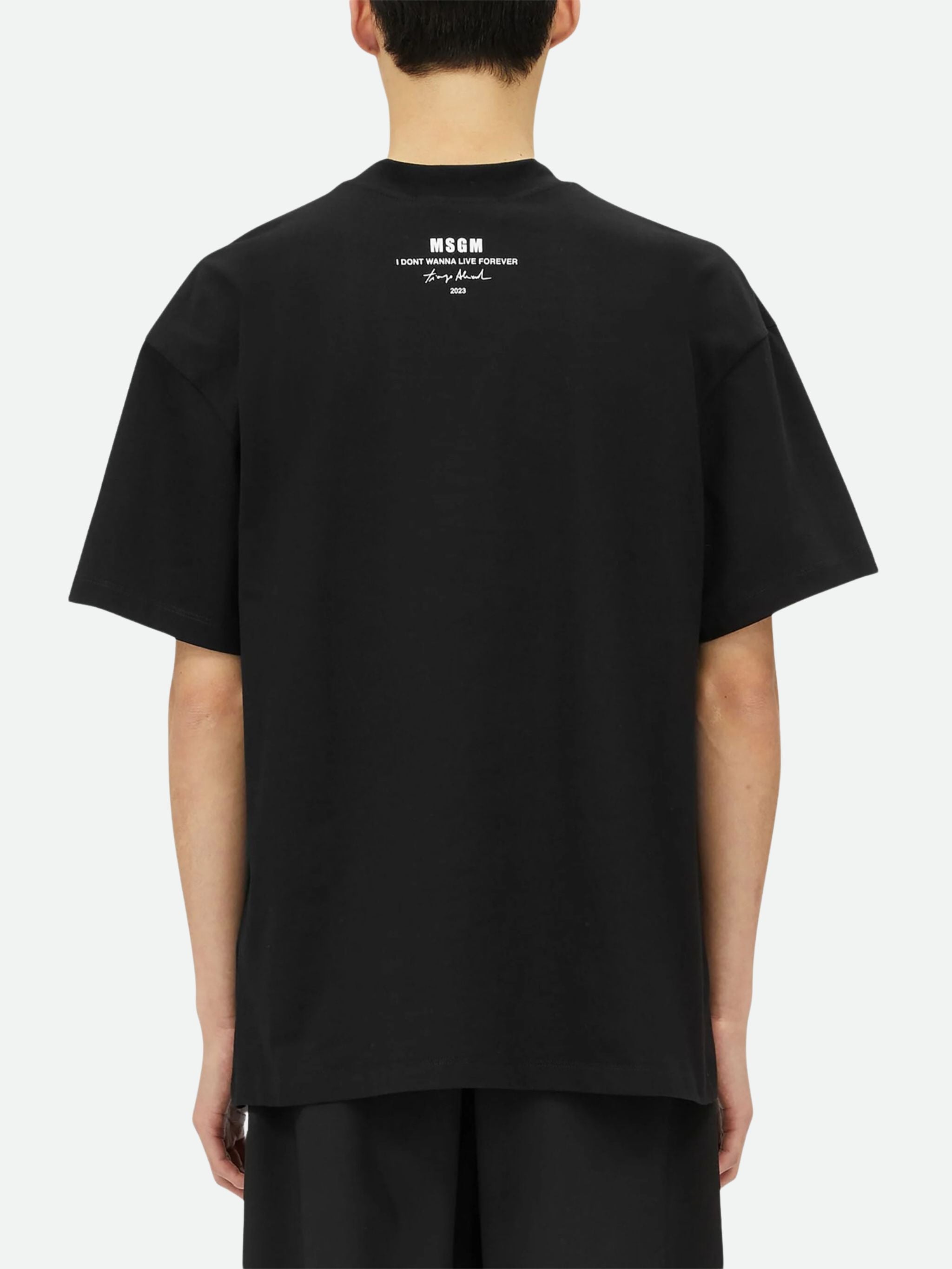 Msgm Crew Quote Black